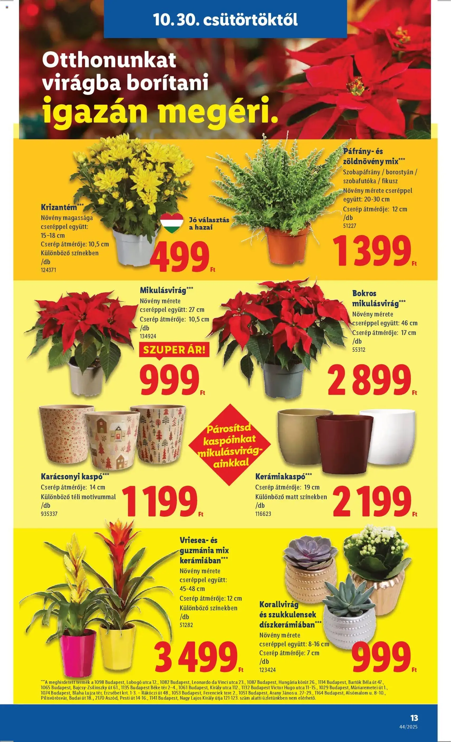 Lidl Akciós újság - 2025.10.30. érvényes szórólap 13 oldal 66 oldalból Lidl Akciós újság - 2025.10.30. érvényes szórólap 13 oldal 66 oldalból