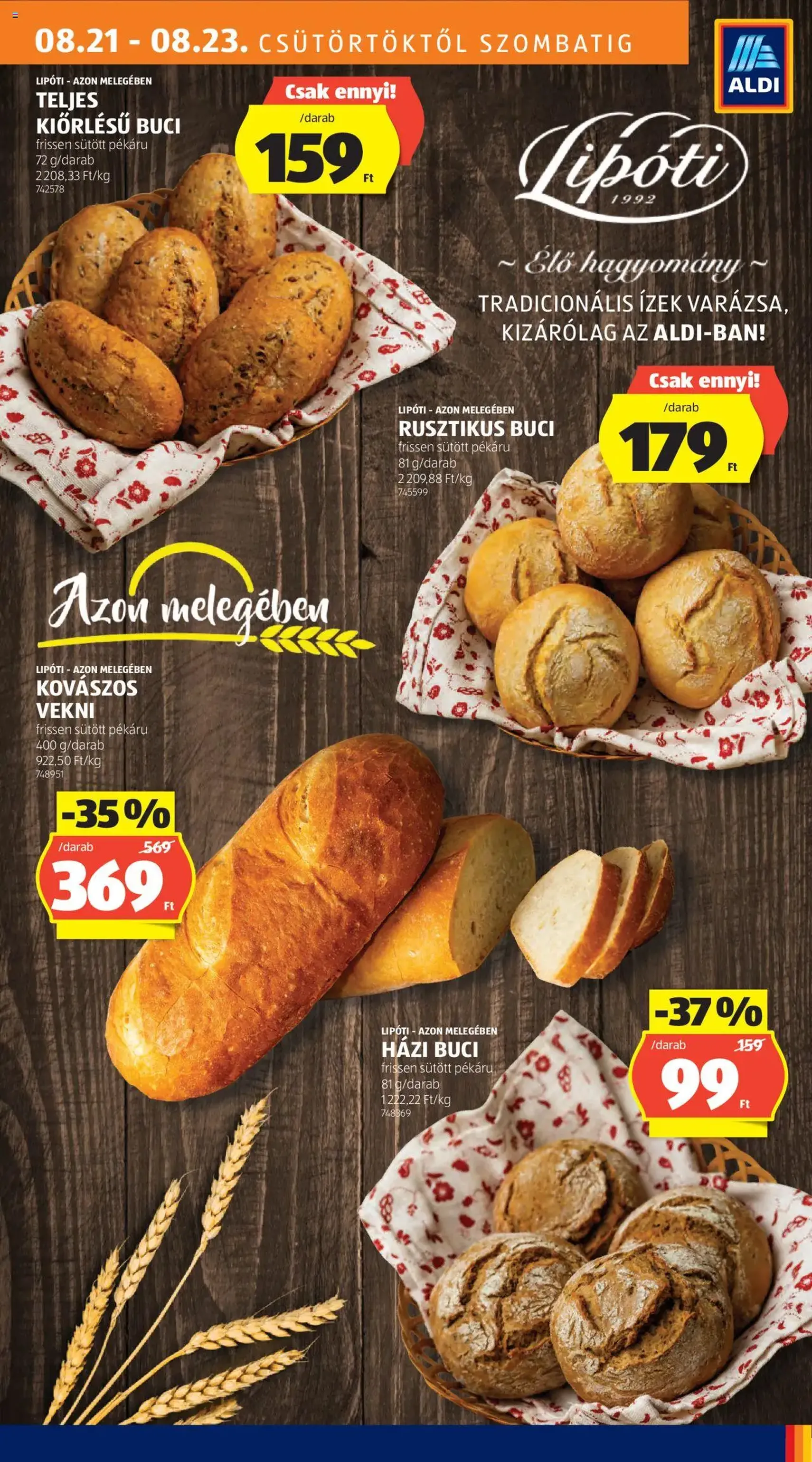 Aldi Akciós újság - 2025.08.21. érvényes szórólap 15 oldal 46 oldalból