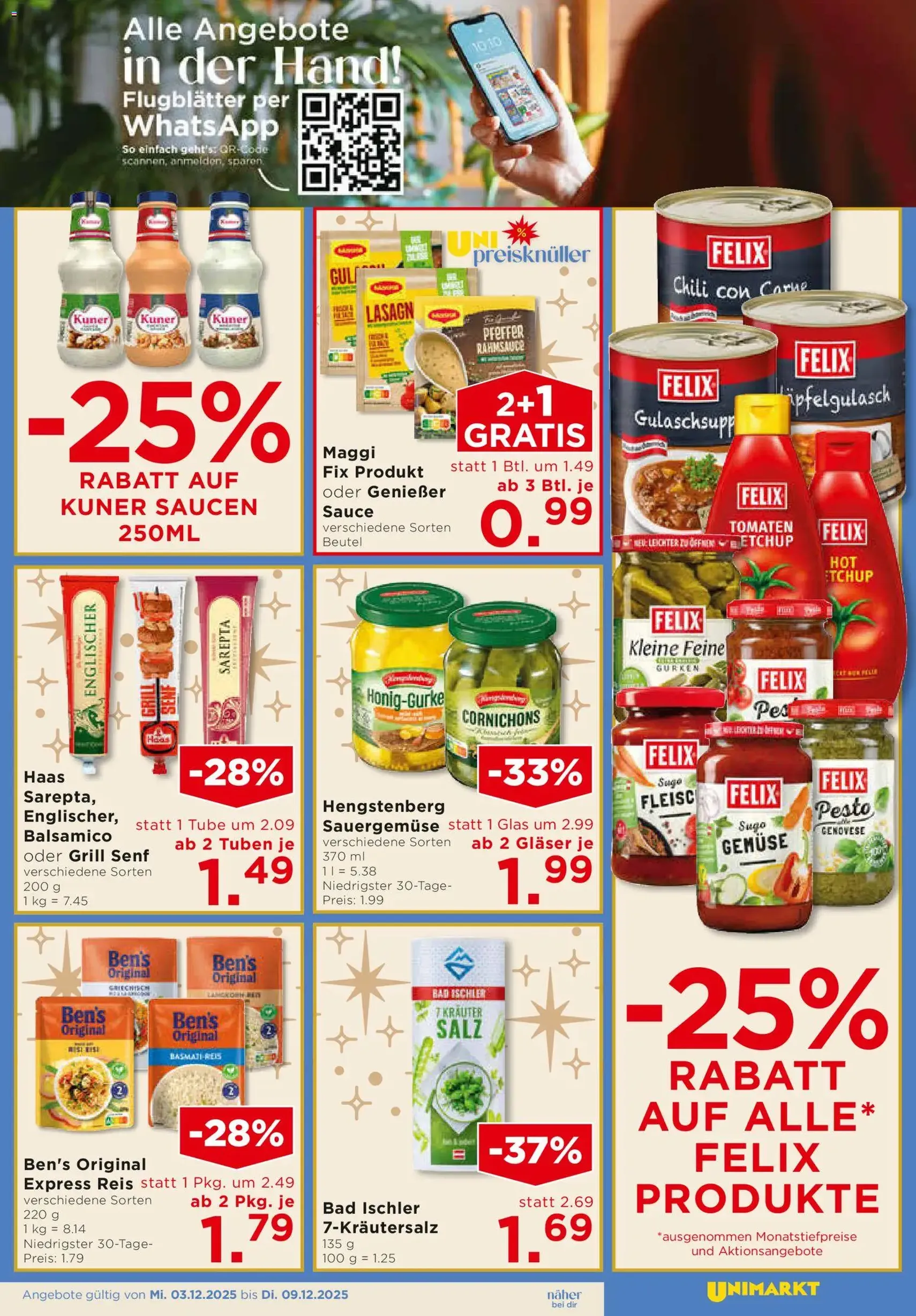 Unimarkt Flugblatt - Gültiger Prospekt ab 03.12.2025, Seite 13 von insgesamt 16
