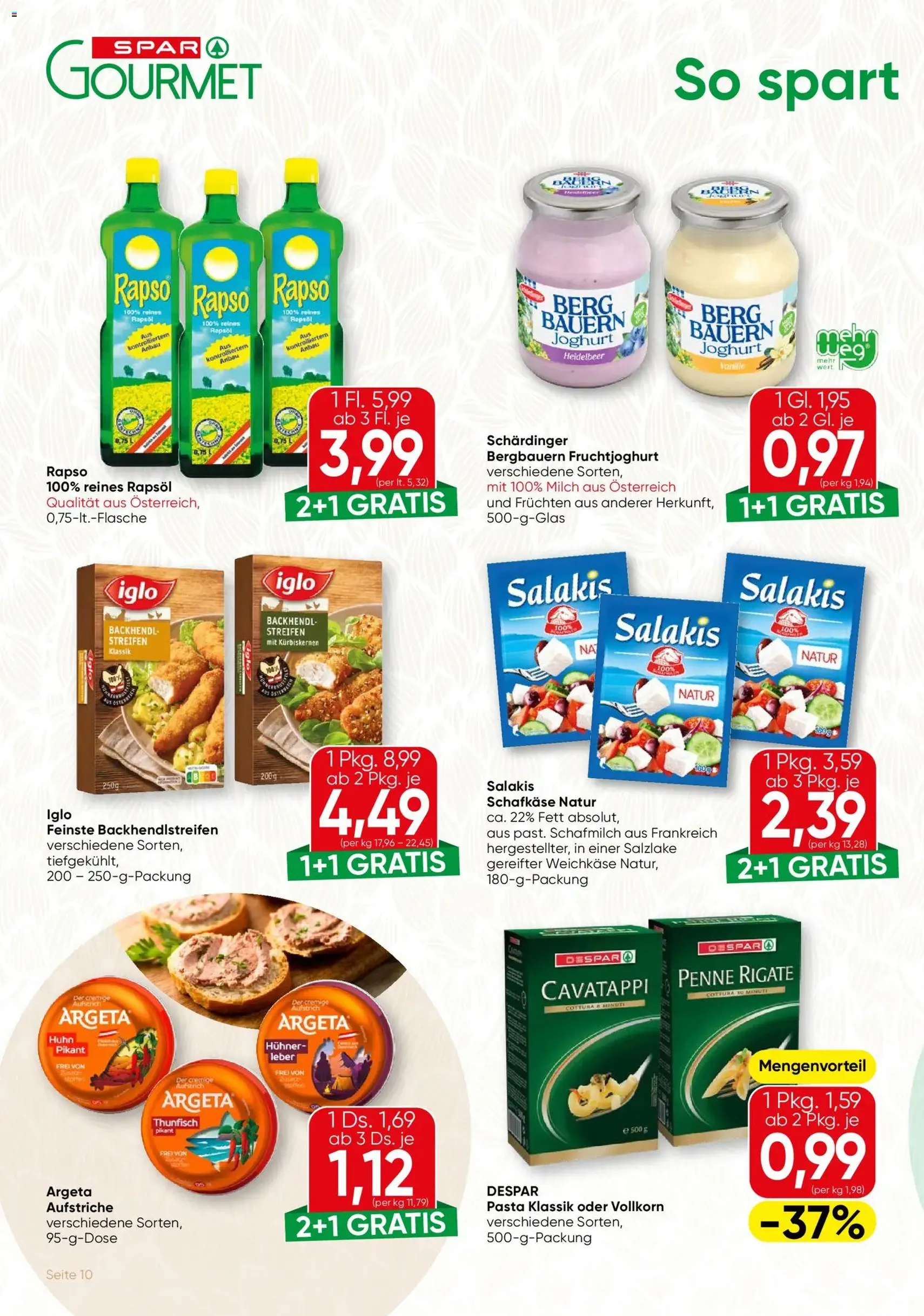 SPAR Gourmet Flugblatt - Gültiger Prospekt ab 18.06.2026, Seite 10 von insgesamt 12