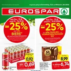 Eurospar Flugblatt - Prospekt Vorschau gültig ab 13.08.2026