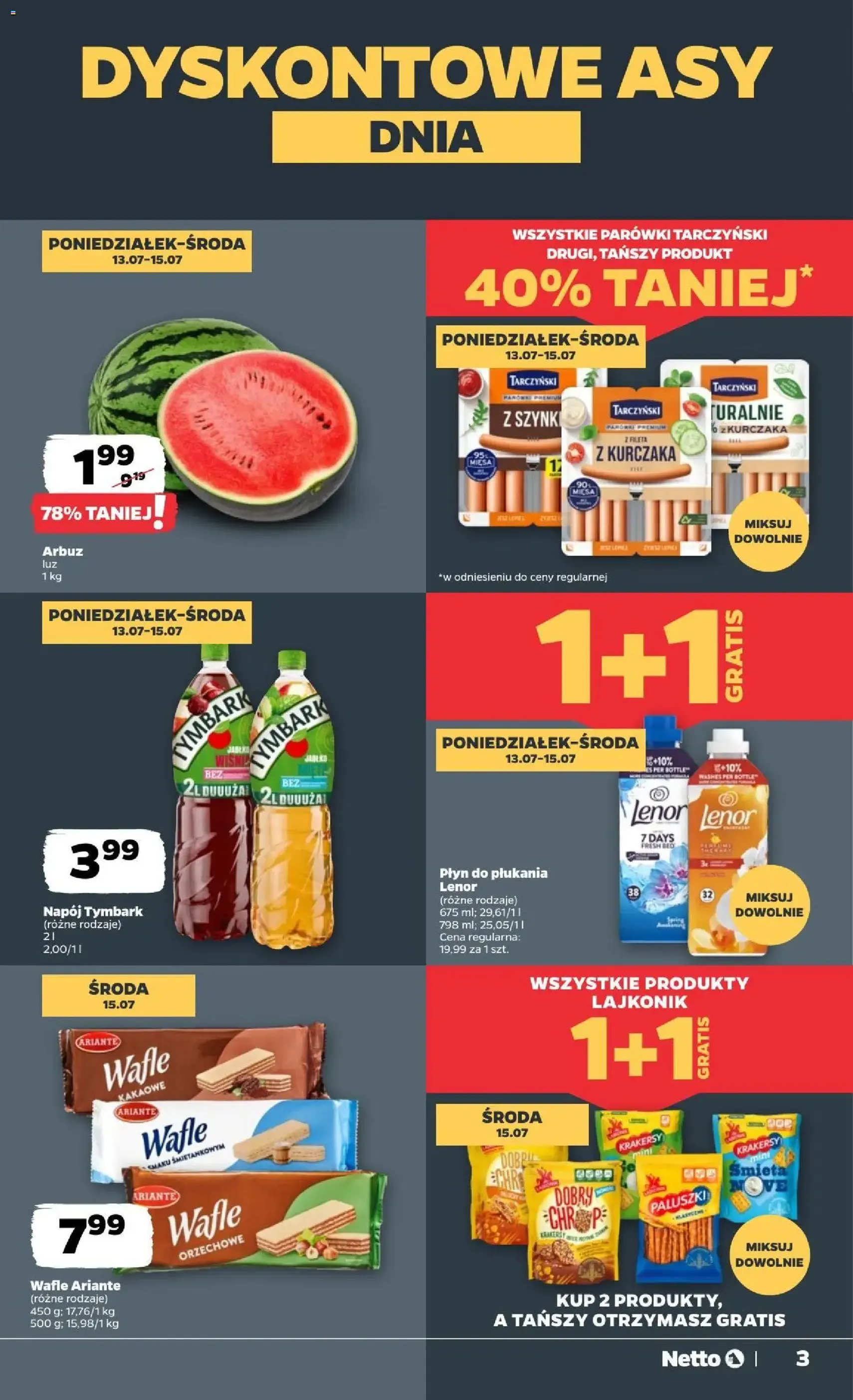 Netto gazetka od poniedziałku - ważny gazetka od 13.07.2026 strona 3 z 34