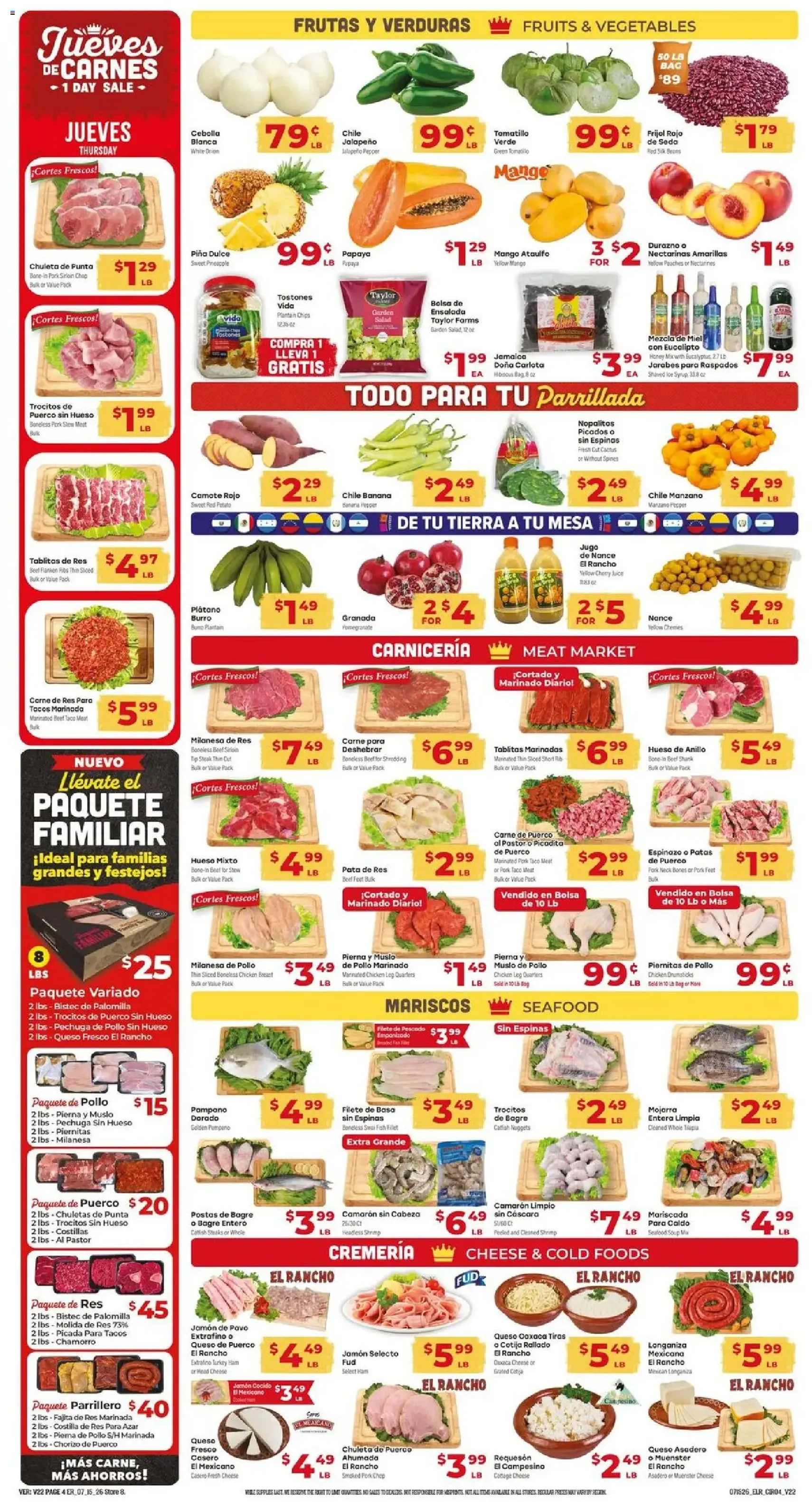 El Rancho Weekly Ad - valid flyer from 07/15/2026, page 4 of 4