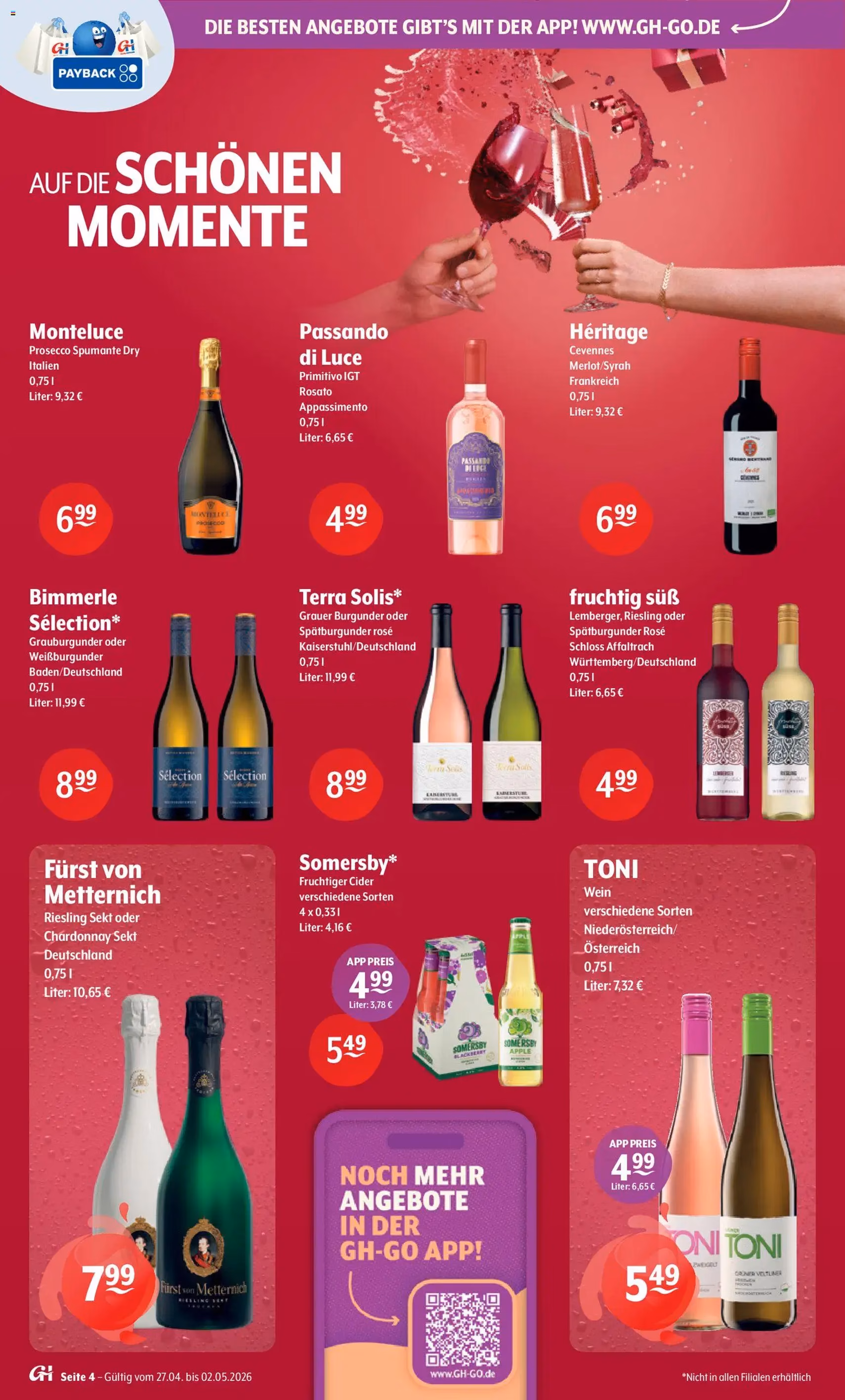 Trink und Spare Prospekt - Gültiger Prospekt ab 27.04.2026, Seite 4 von insgesamt 8