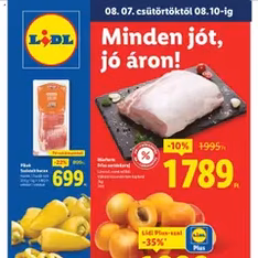 Lidl Akciós újság - szórólap előnézete érvényes 2025.08.07. -tól