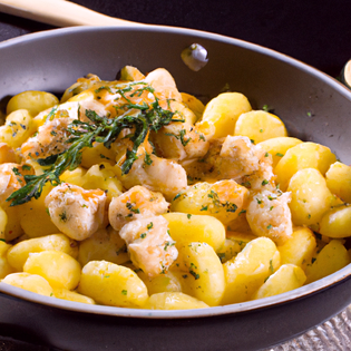 Recipe preview Creamy Cheesy Chicken Gnocchi Bake
