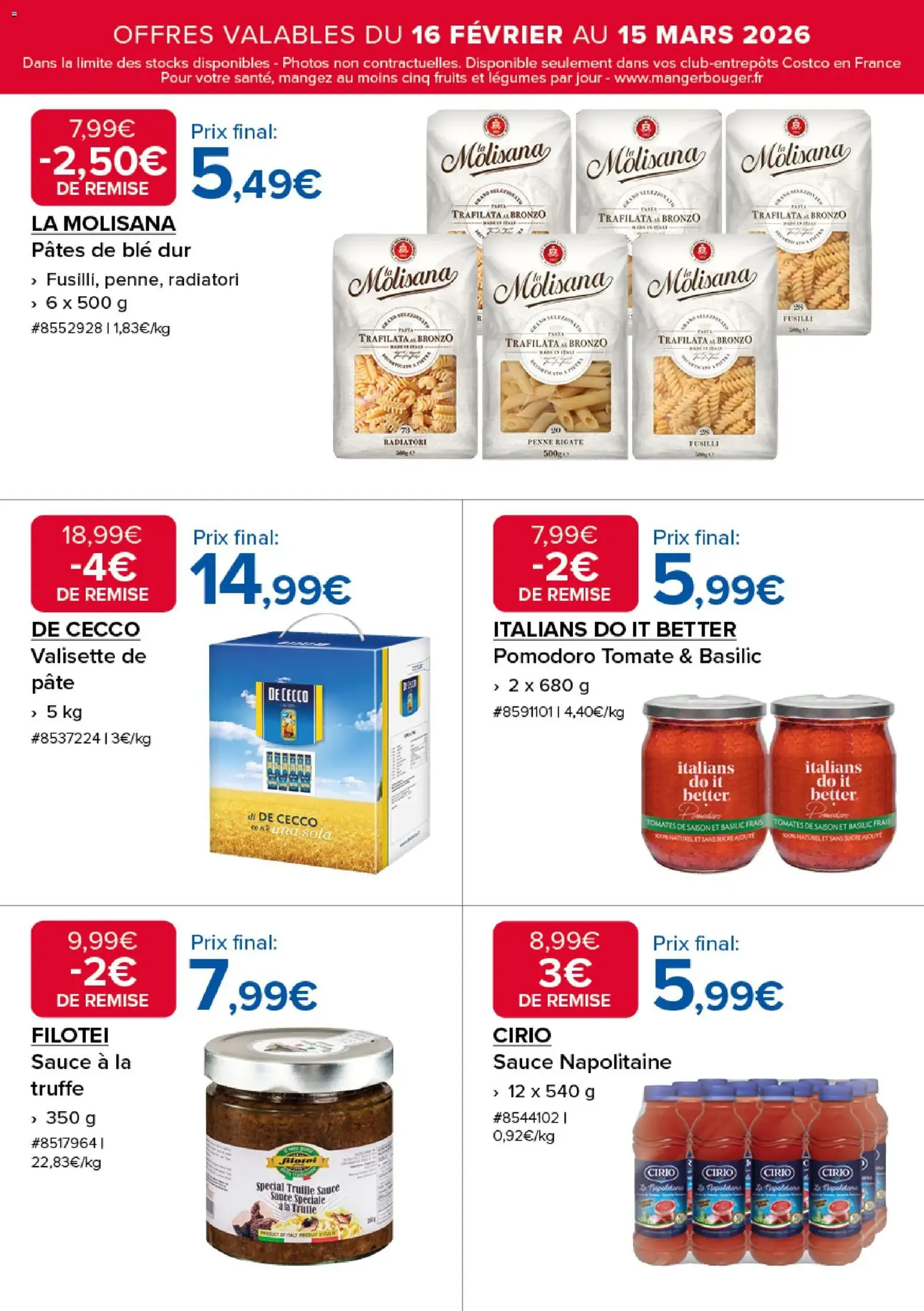 Costco catalogue - brochure valable à partir du 16/02/2026, page 5 sur 19