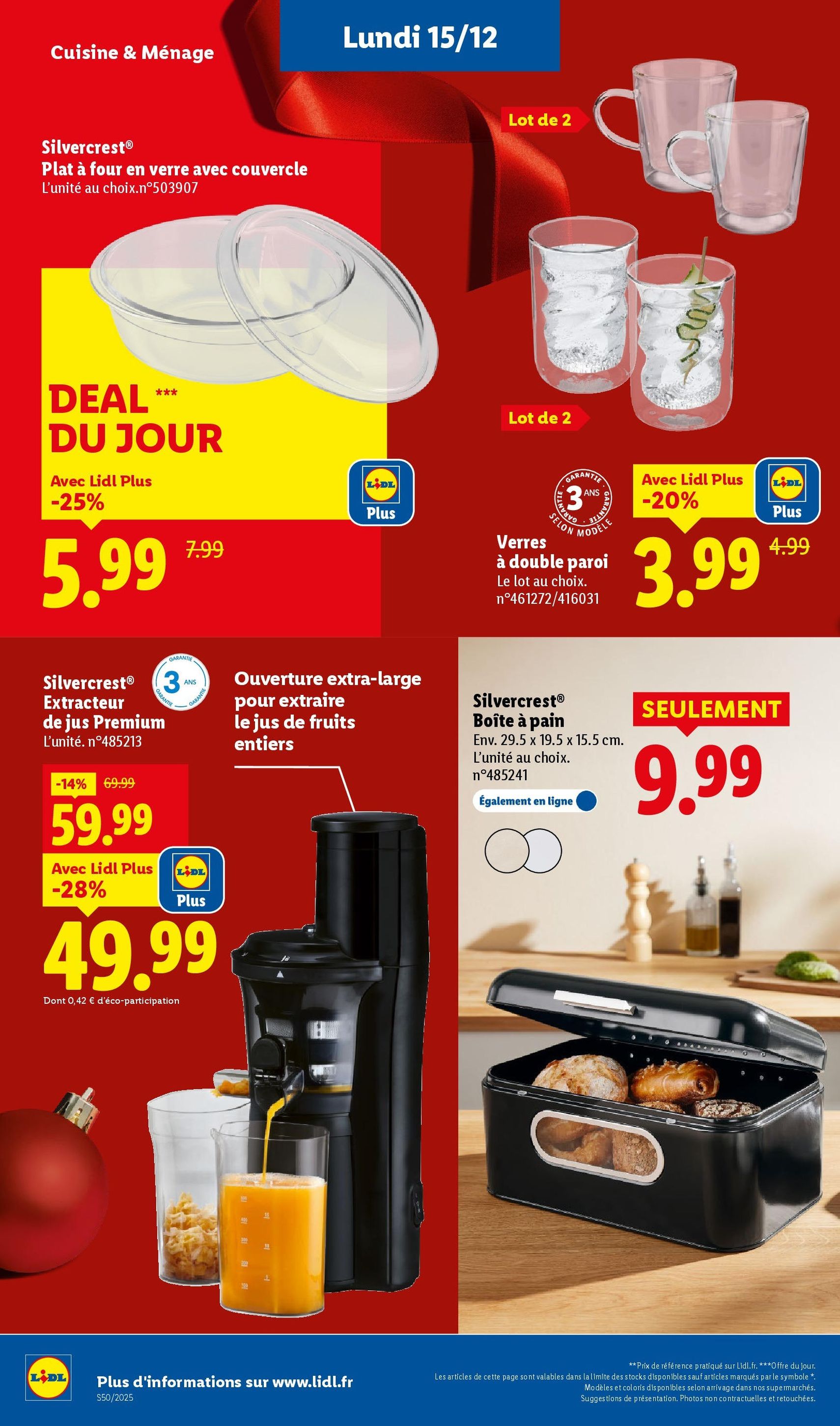 LIDL catalogue semaine 50 - brochure valable à partir du 11/12/2025, page 74 sur 88