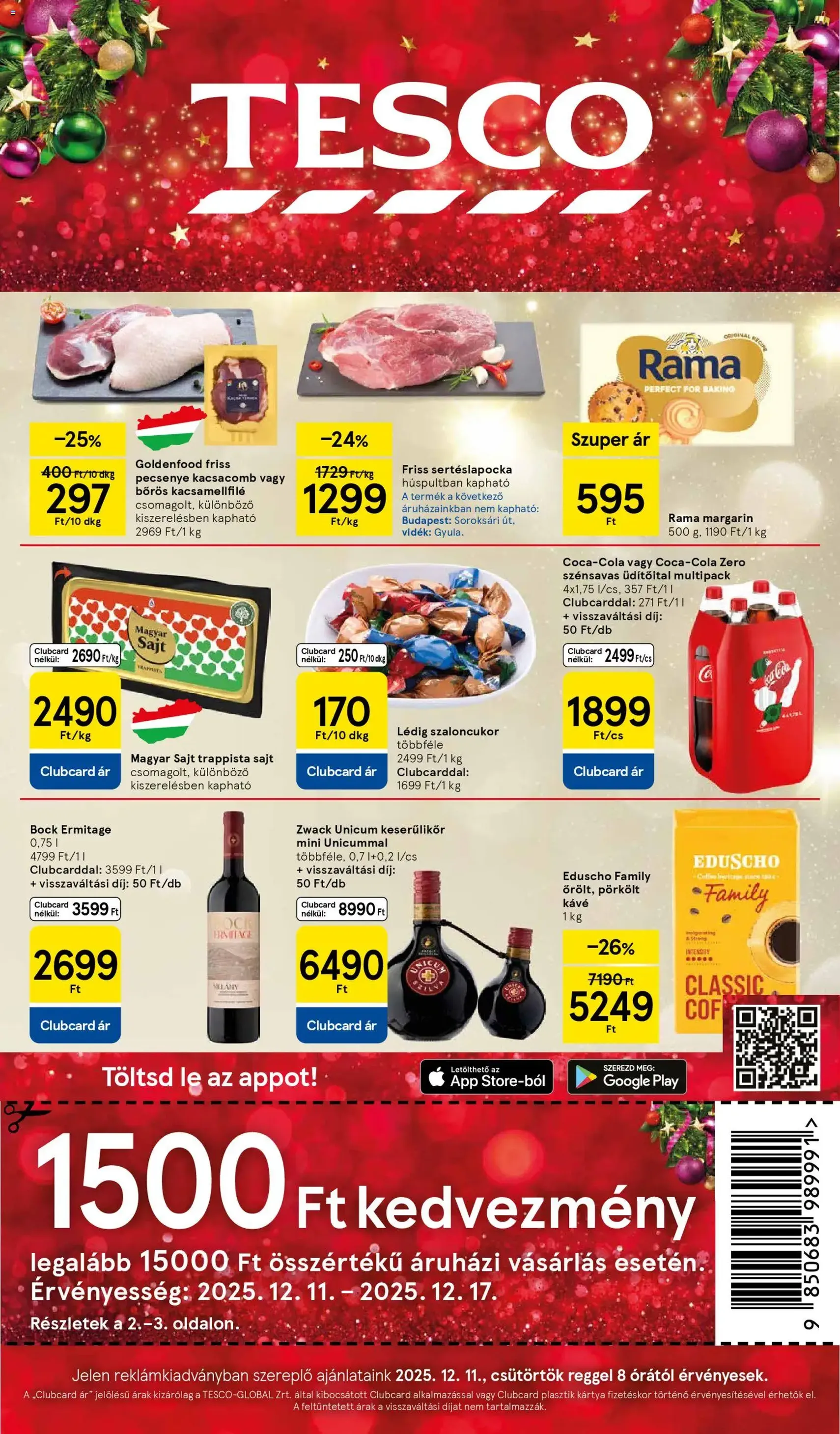 Tesco Hipermarket - Akciós újság - 2025.12.11. érvényes szórólap 1 oldal 46 oldalból