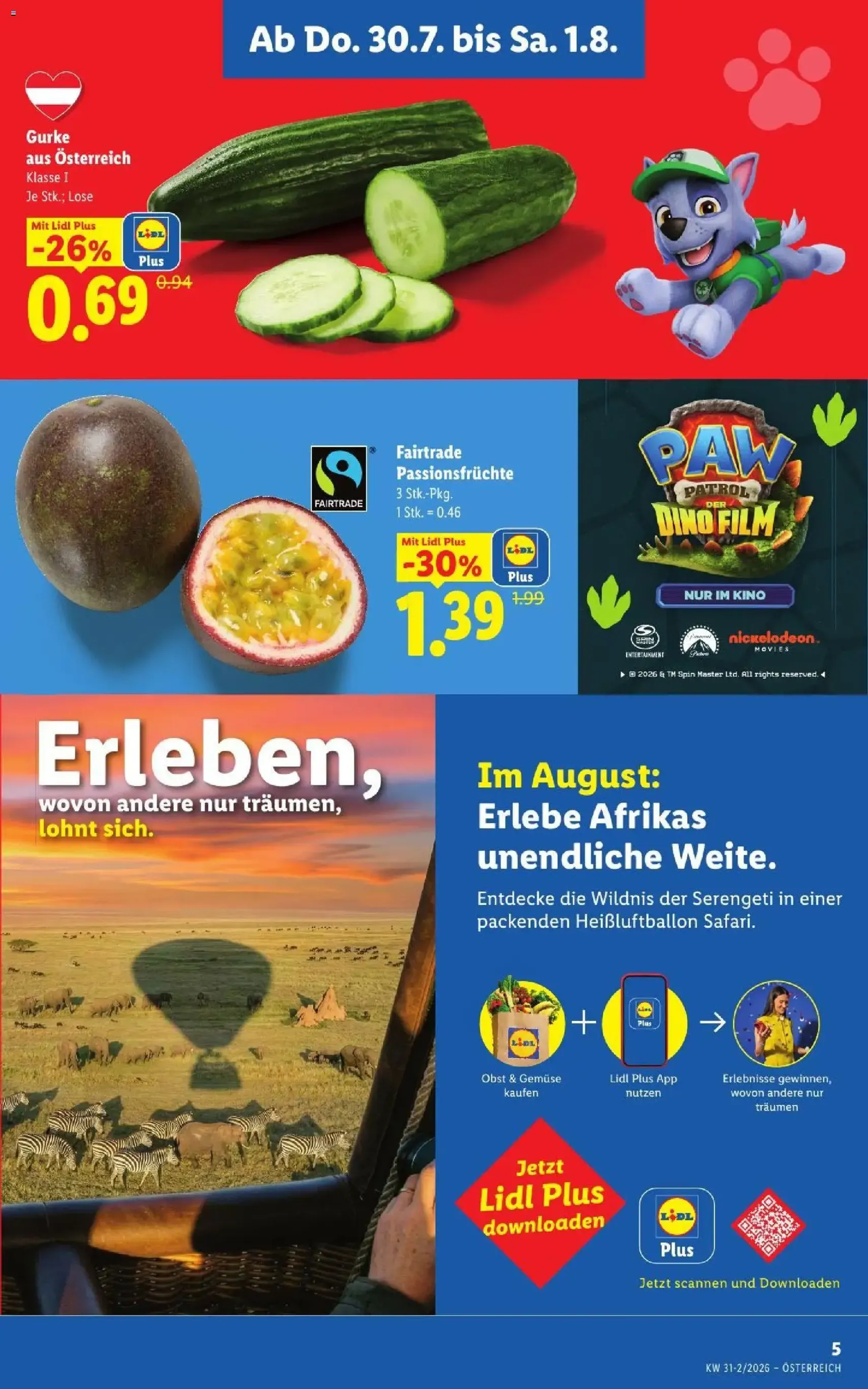 Lidl - Flugblatt - Gültiger Prospekt ab 30.07.2026, Seite 7 von insgesamt 52