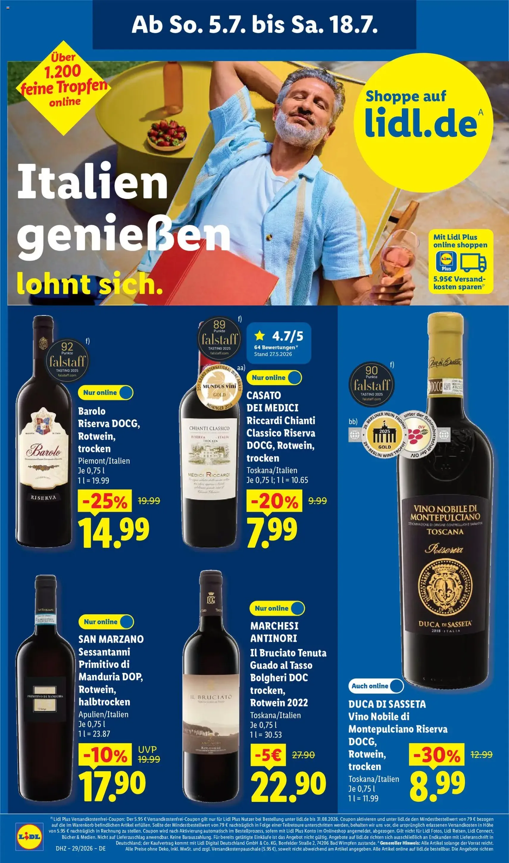 Lidl Prospekt - Gültiger Prospekt ab 13.07.2026, Seite 62 von insgesamt 72