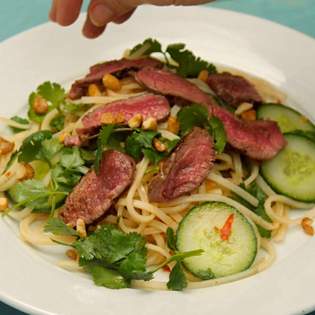 Recipe preview The best homemade Thai beef noodle salad