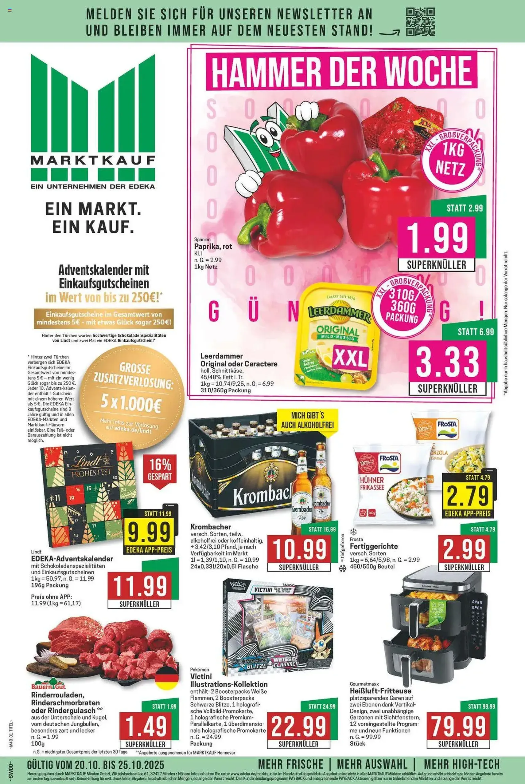 Marktkauf Prospekt - Gültiger Prospekt ab 20.10.2025, Seite 1 von insgesamt 32 Marktkauf Prospekt - Gültiger Prospekt ab 20.10.2025, Seite 1 von insgesamt 32