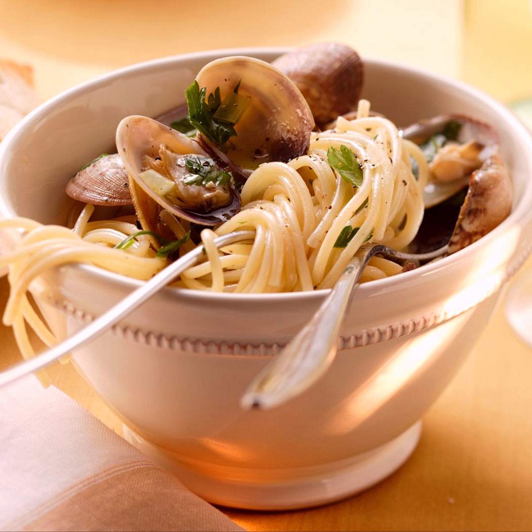 Spaghetti Vongole e Asparagi