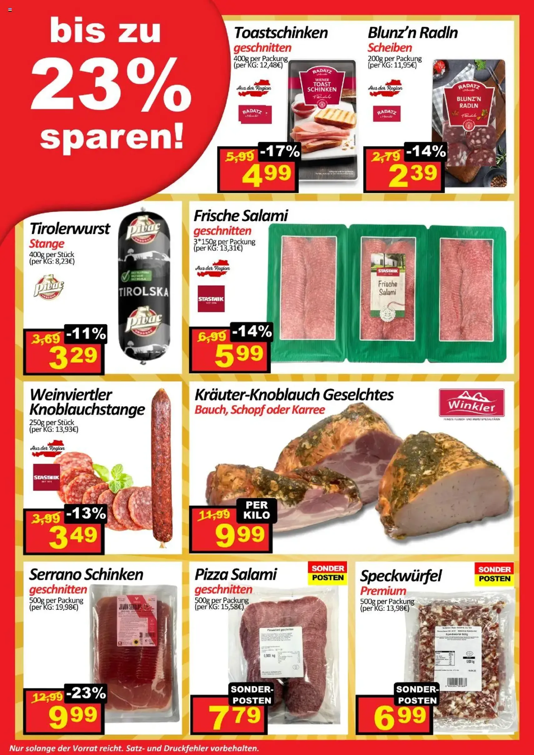 Wurstico Abholmarkt Flugblatt - Gültiger Prospekt ab 16.10.2025, Seite 2 von insgesamt 4