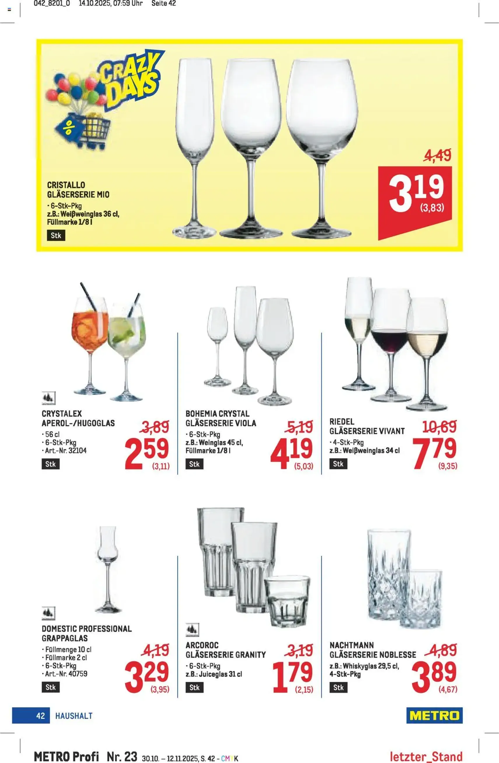 Metro angebote Profi - Gültiger Prospekt ab 30.10.2025, Seite 42 von insgesamt 64 Metro angebote Profi - Gültiger Prospekt ab 30.10.2025, Seite 42 von insgesamt 64