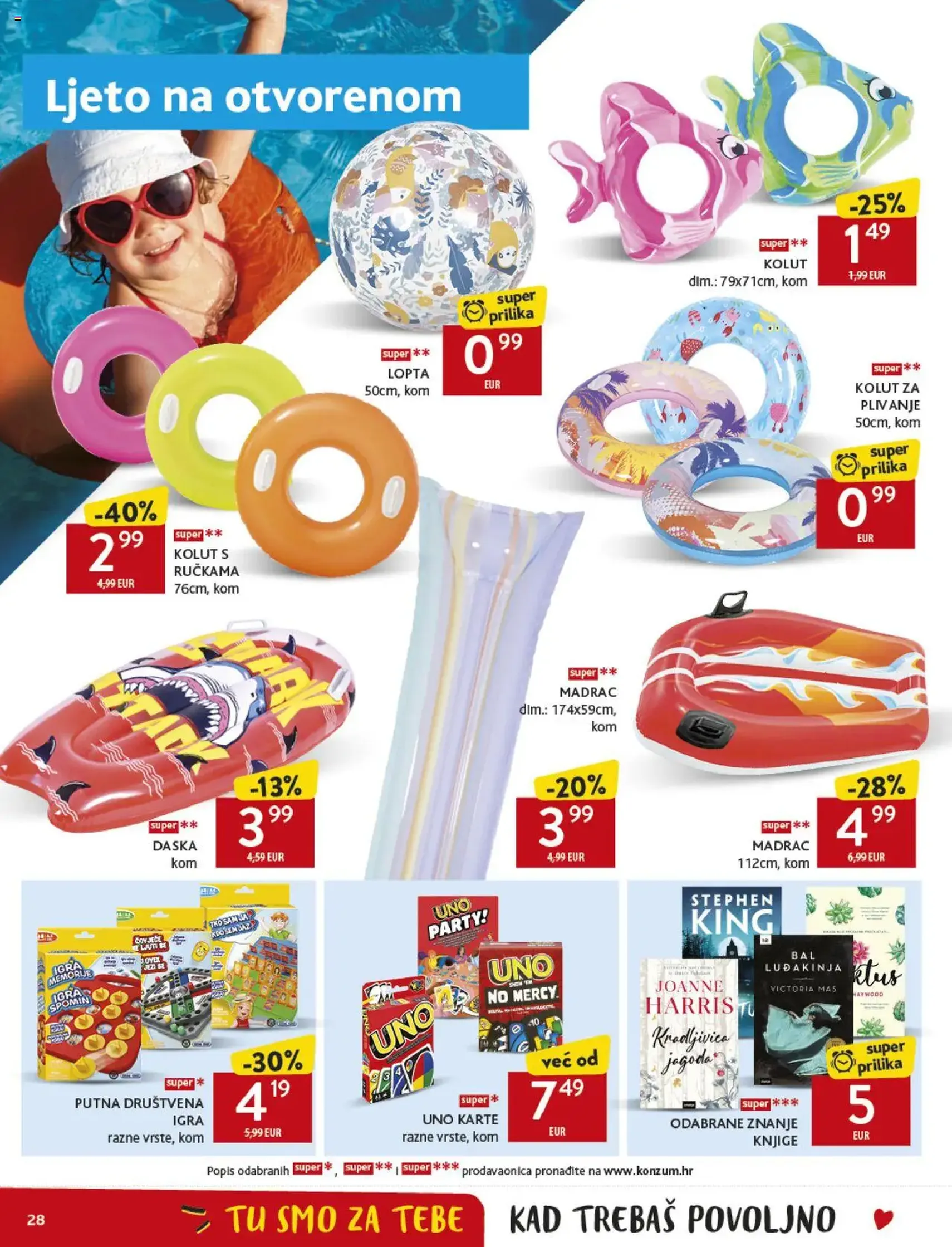 Konzum HR Akciós újság - 2025.07.23. érvényes szórólap 28 oldal 40 oldalból Konzum HR Akciós újság - 2025.07.23. érvényes szórólap 28 oldal 40 oldalból