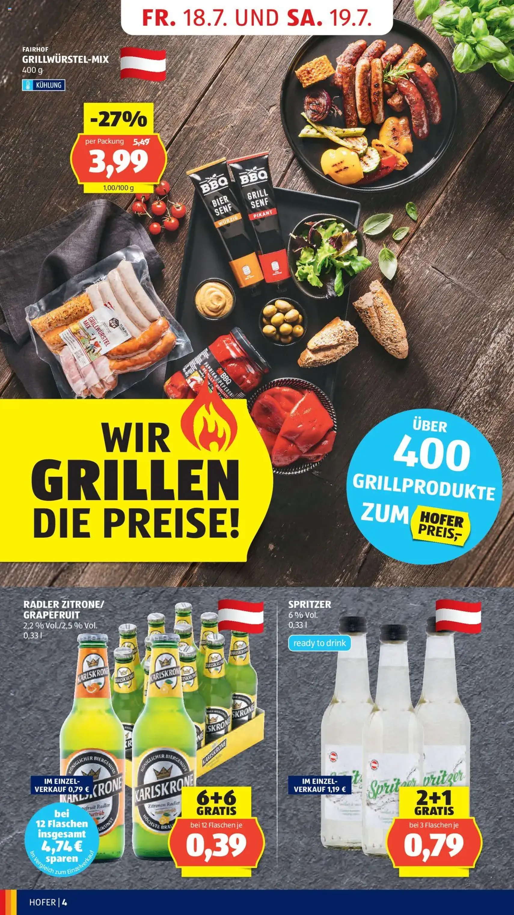 Hofer Flugblatt - Gültiger Prospekt ab 18.07.2025, Seite 6 von insgesamt 41 Hofer Flugblatt - Gültiger Prospekt ab 18.07.2025, Seite 6 von insgesamt 41