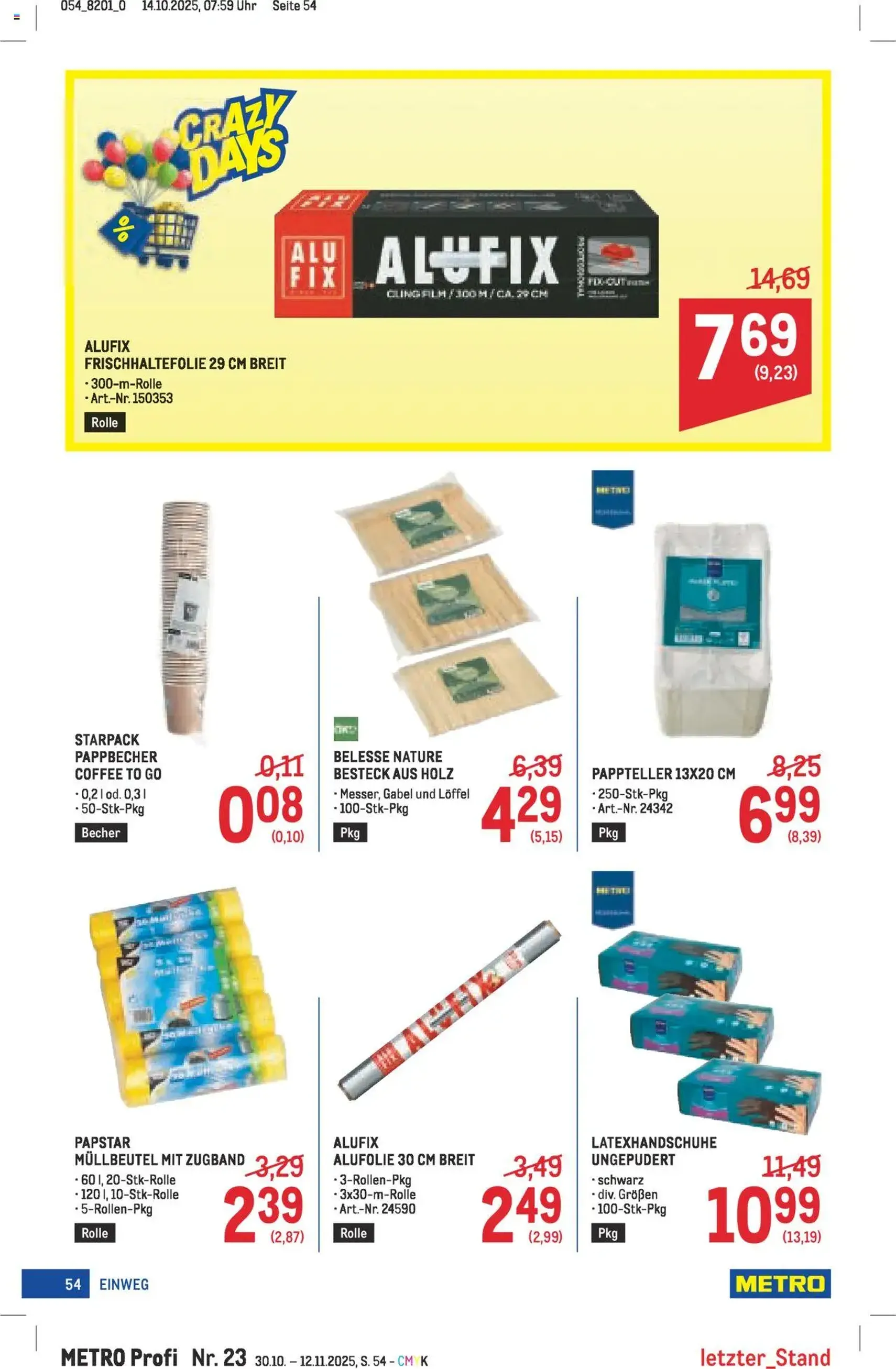 Metro angebote Profi - Gültiger Prospekt ab 30.10.2025, Seite 54 von insgesamt 64 Metro angebote Profi - Gültiger Prospekt ab 30.10.2025, Seite 54 von insgesamt 64