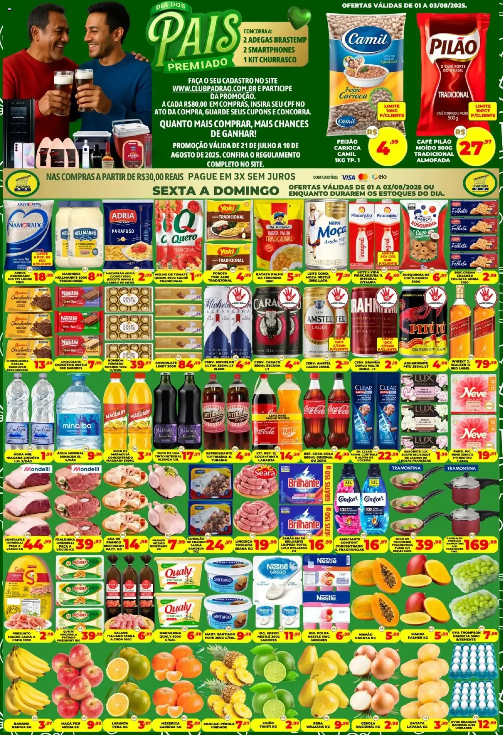 Supermercado Padrão - Ofertas da semana - folheto válido a partir de 01/08/2025 página 1 de 1