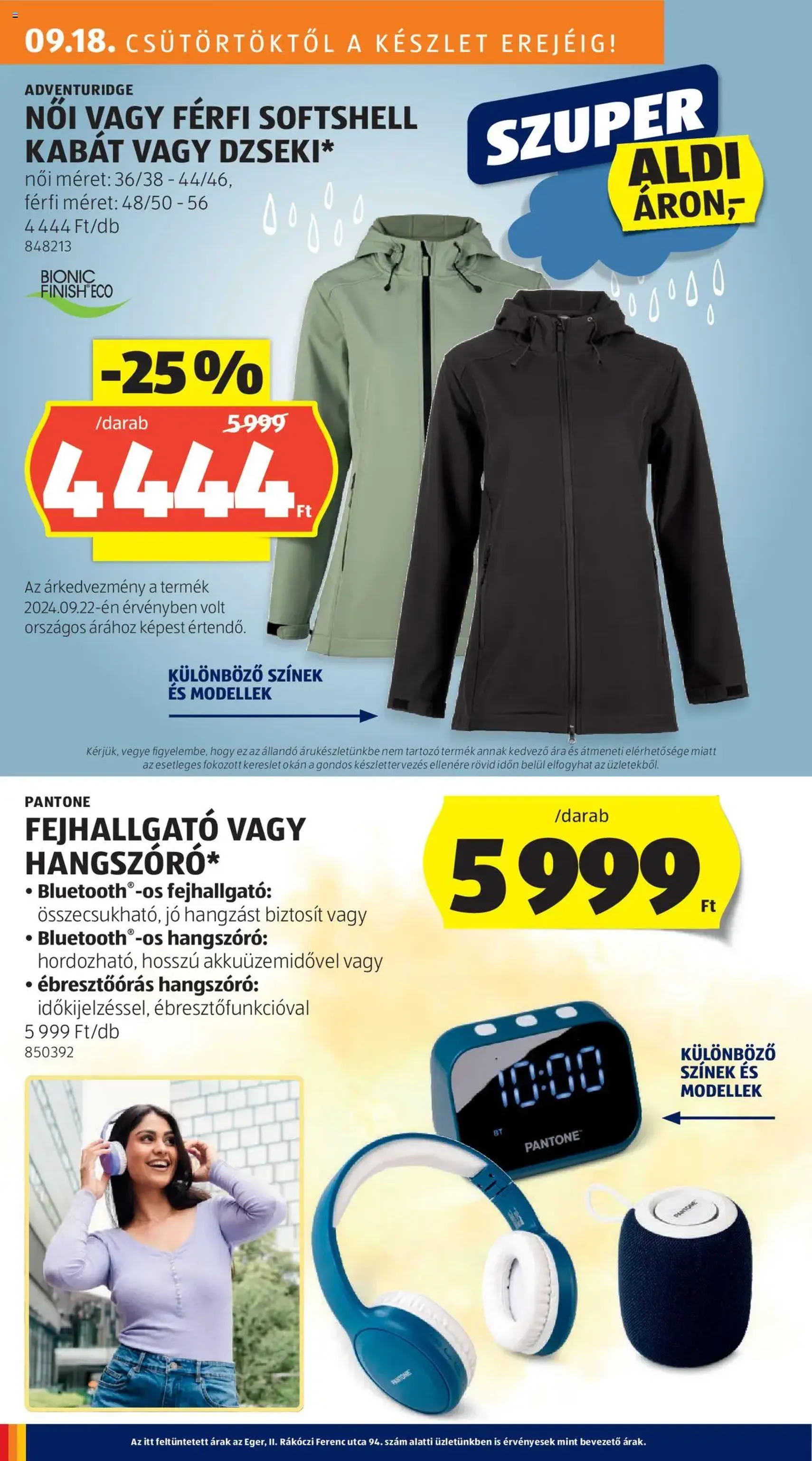 Aldi Akciós újság - 2025.09.18. érvényes szórólap 4 oldal 41 oldalból Aldi Akciós újság - 2025.09.18. érvényes szórólap 4 oldal 41 oldalból