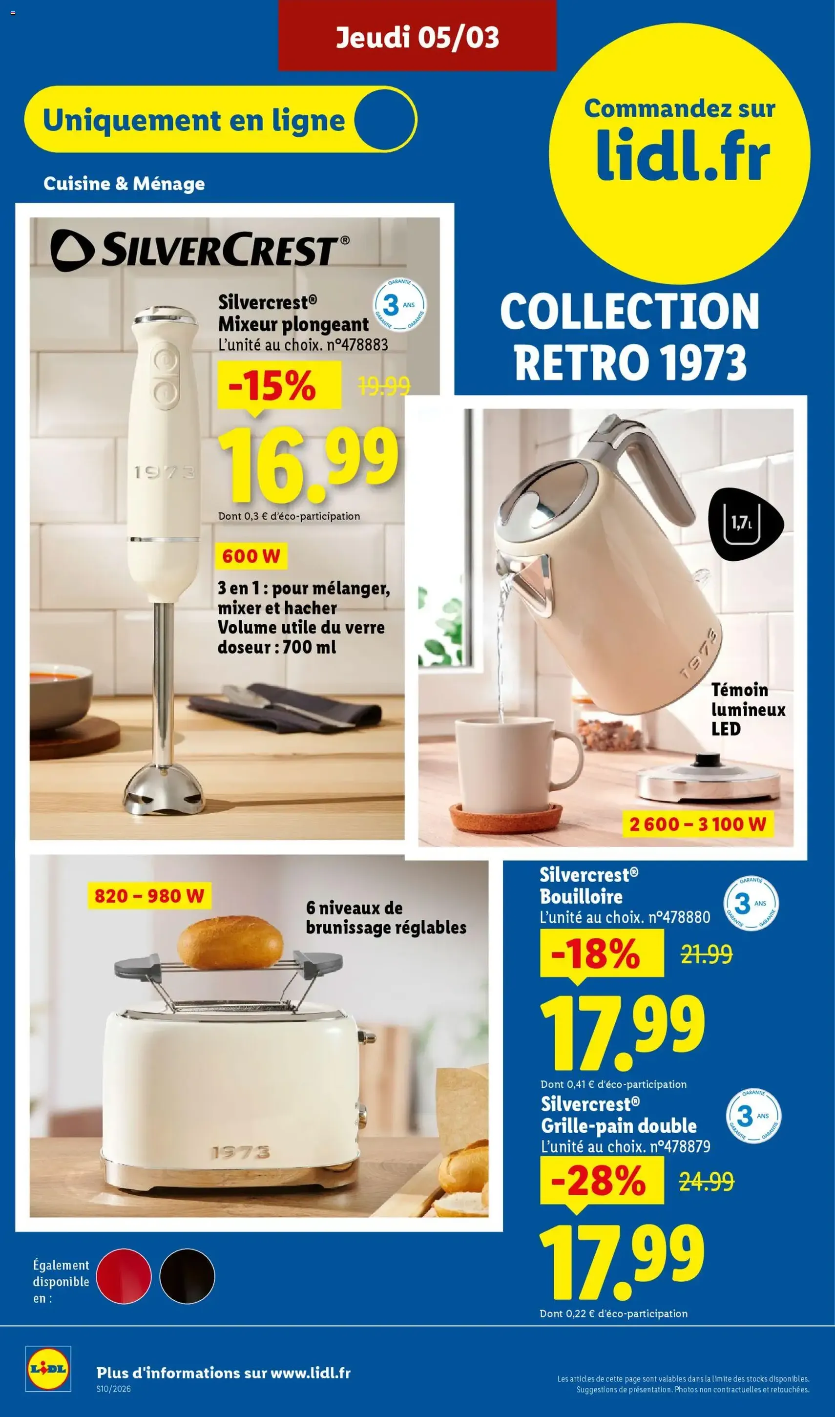 LIDL catalogue semaine 10 - brochure valable à partir du 05/03/2026, page 44 sur 79
