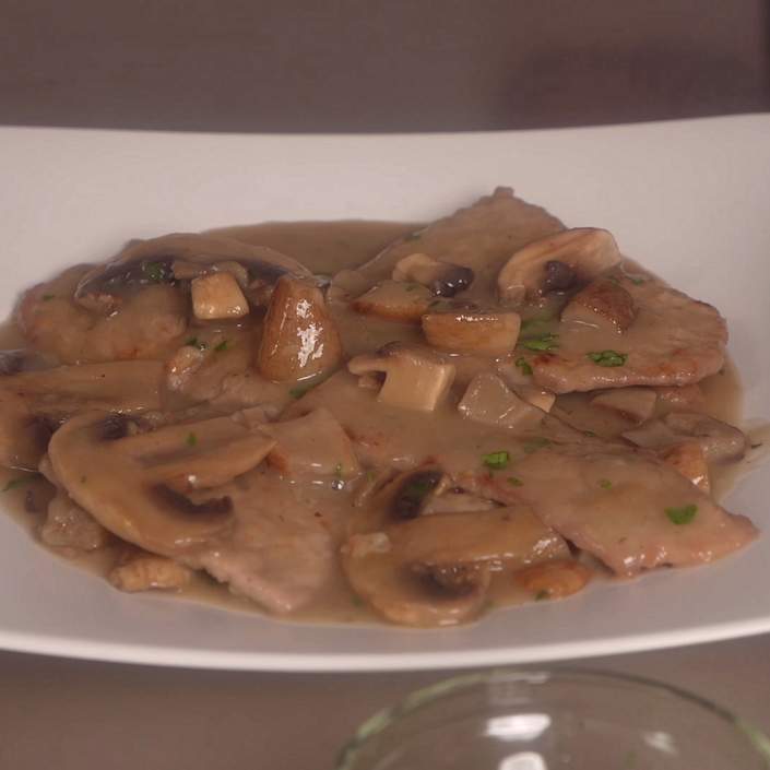 Scaloppine ai funghi