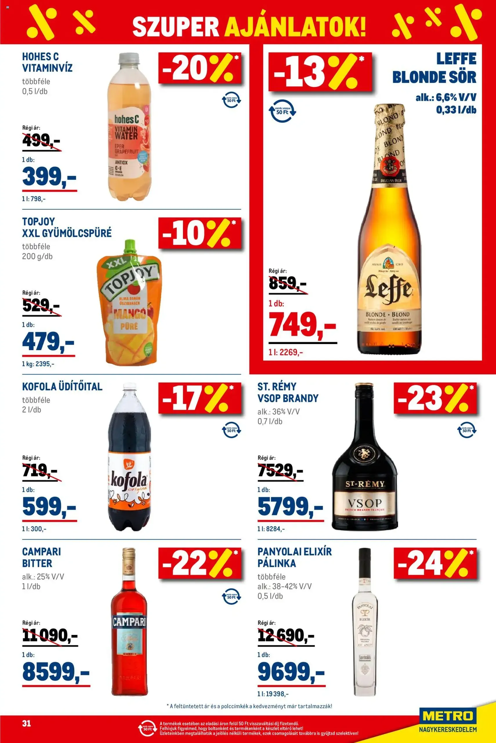 Metro - Élelmiszer és Szezonális katalógus 2026/01 - 2026.01.02. érvényes szórólap 31 oldal 40 oldalból