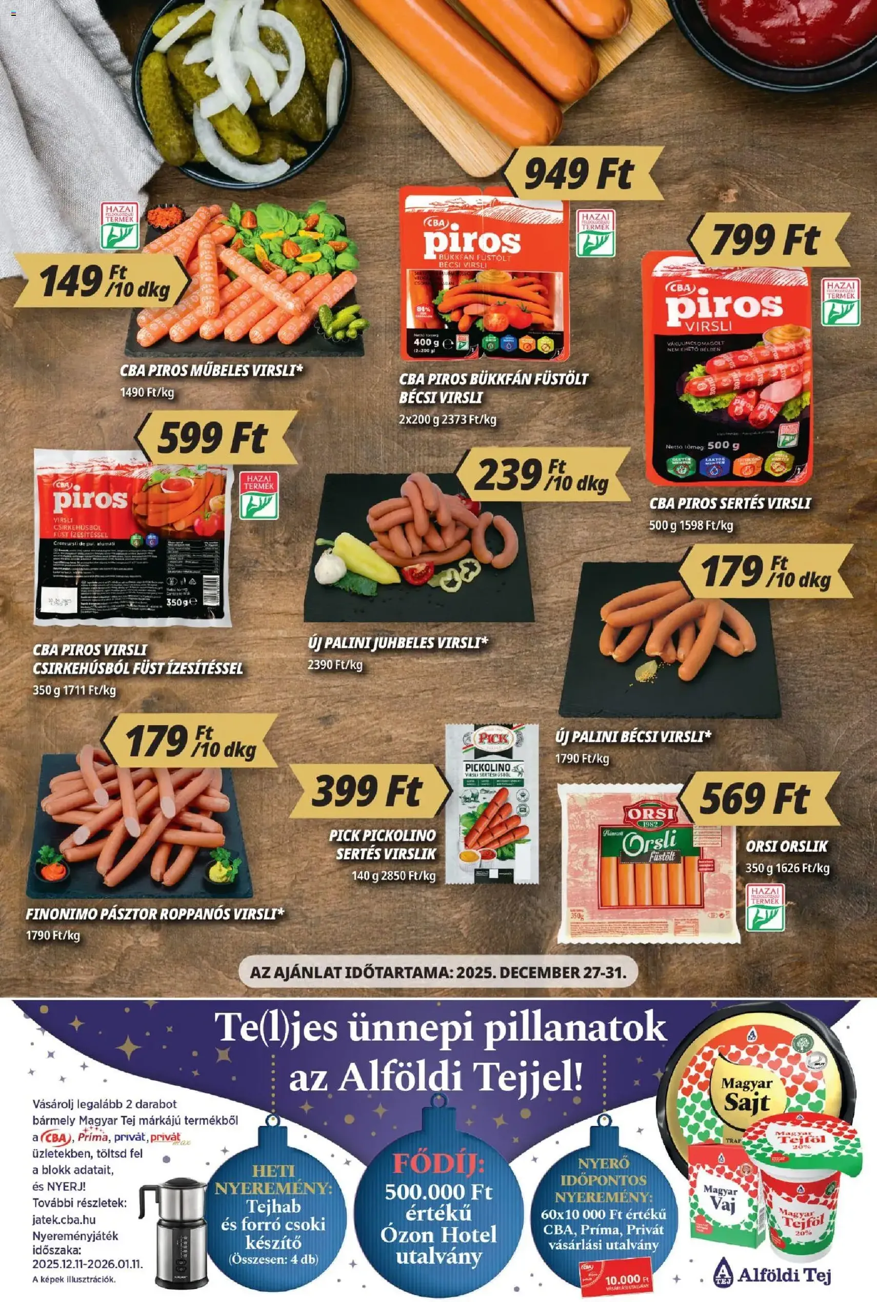 CBA Príma Akciós újság - 2025.12.13. érvényes szórólap 3 oldal 12 oldalból