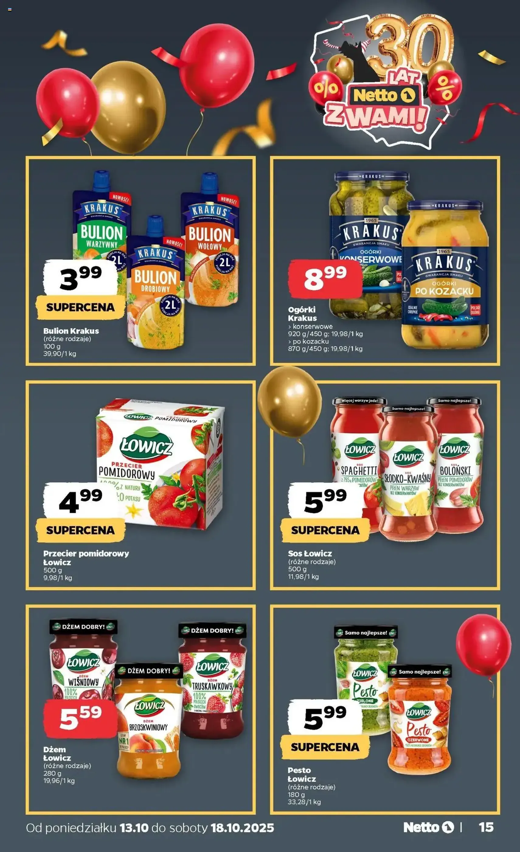 Netto gazetka - Spożywcza - ważny gazetka od 13.10.2025 strona 15 z 33 Netto gazetka - Spożywcza - ważny gazetka od 13.10.2025 strona 15 z 33