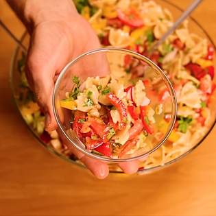 Recipe preview The best homemade Christmas pasta salad