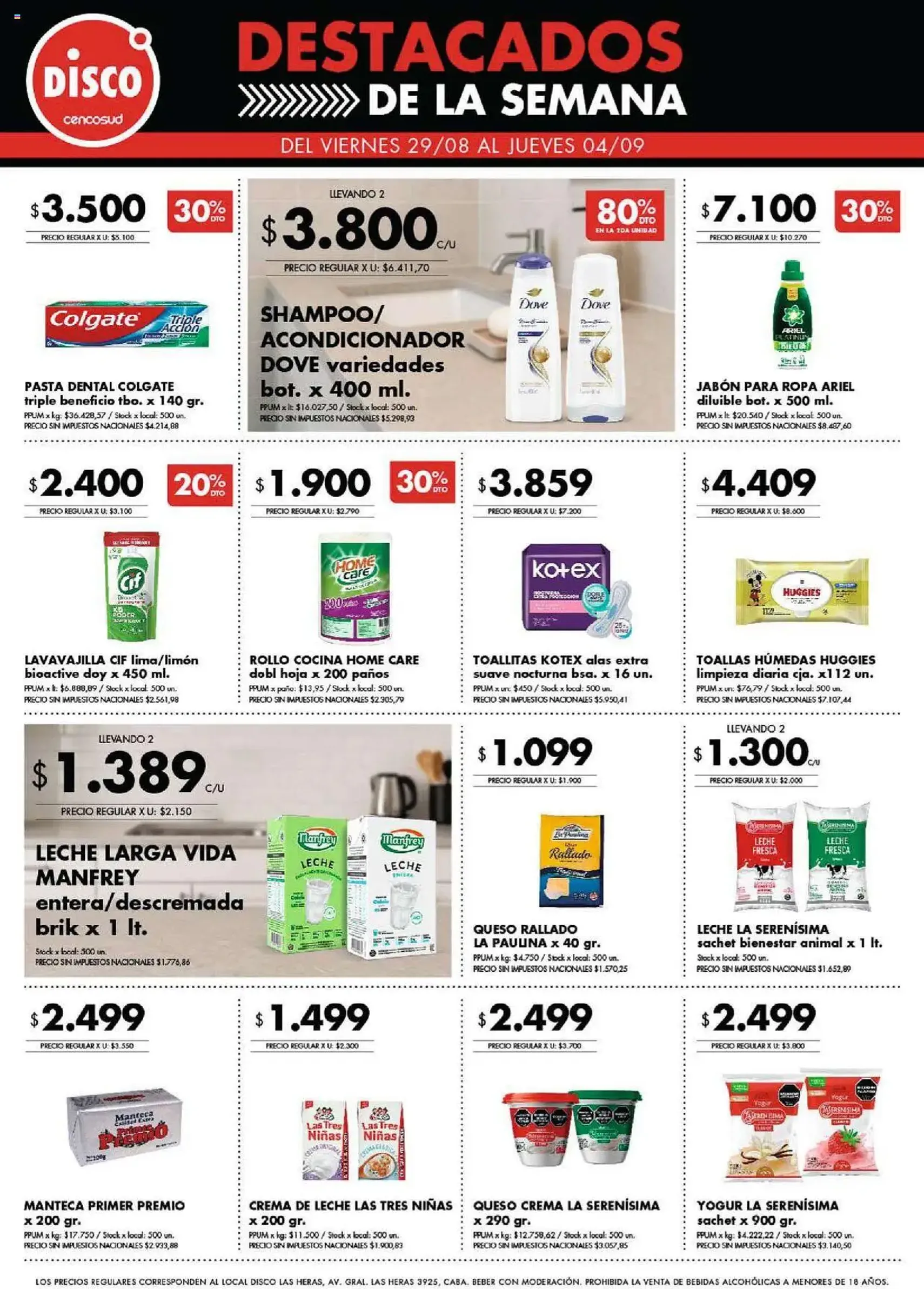 Disco ofertas - folleto válido desde 29/08/2025 página 1 de 2