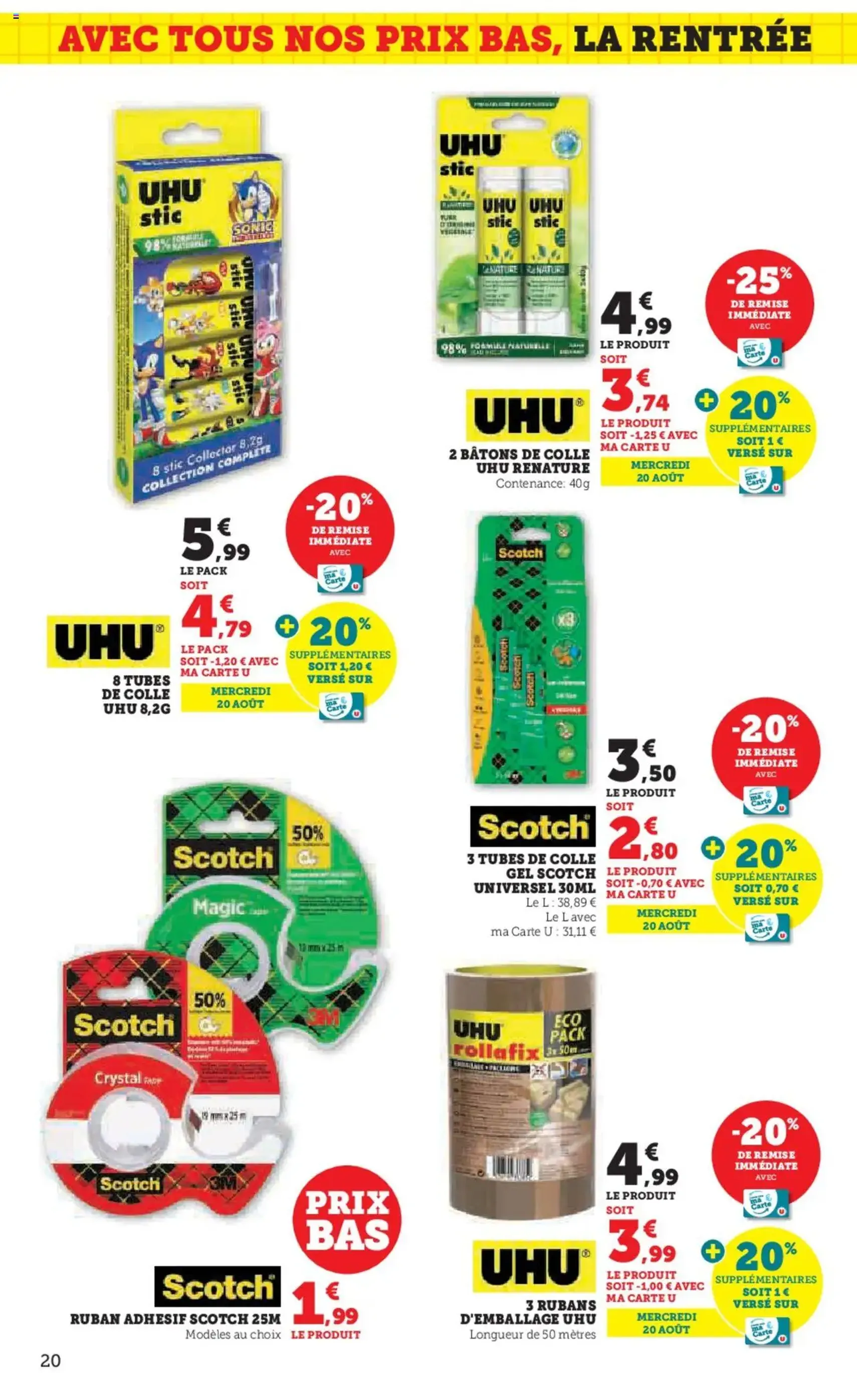 Hyper U catalogue - brochure valable à partir du 12/08/2025, page 20 sur 96 Hyper U catalogue - brochure valable à partir du 12/08/2025, page 20 sur 96