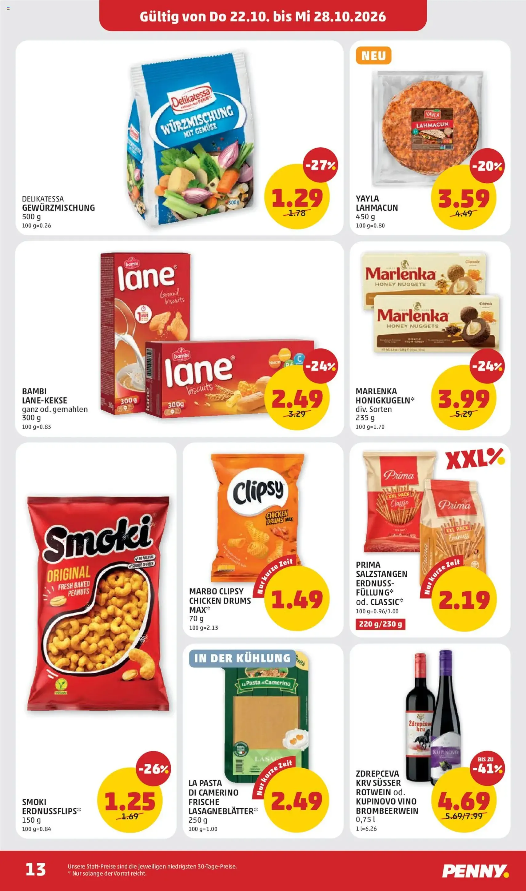 Penny Markt Flugblatt - Gültiger Prospekt ab 22.10.2026, Seite 13 von insgesamt 32