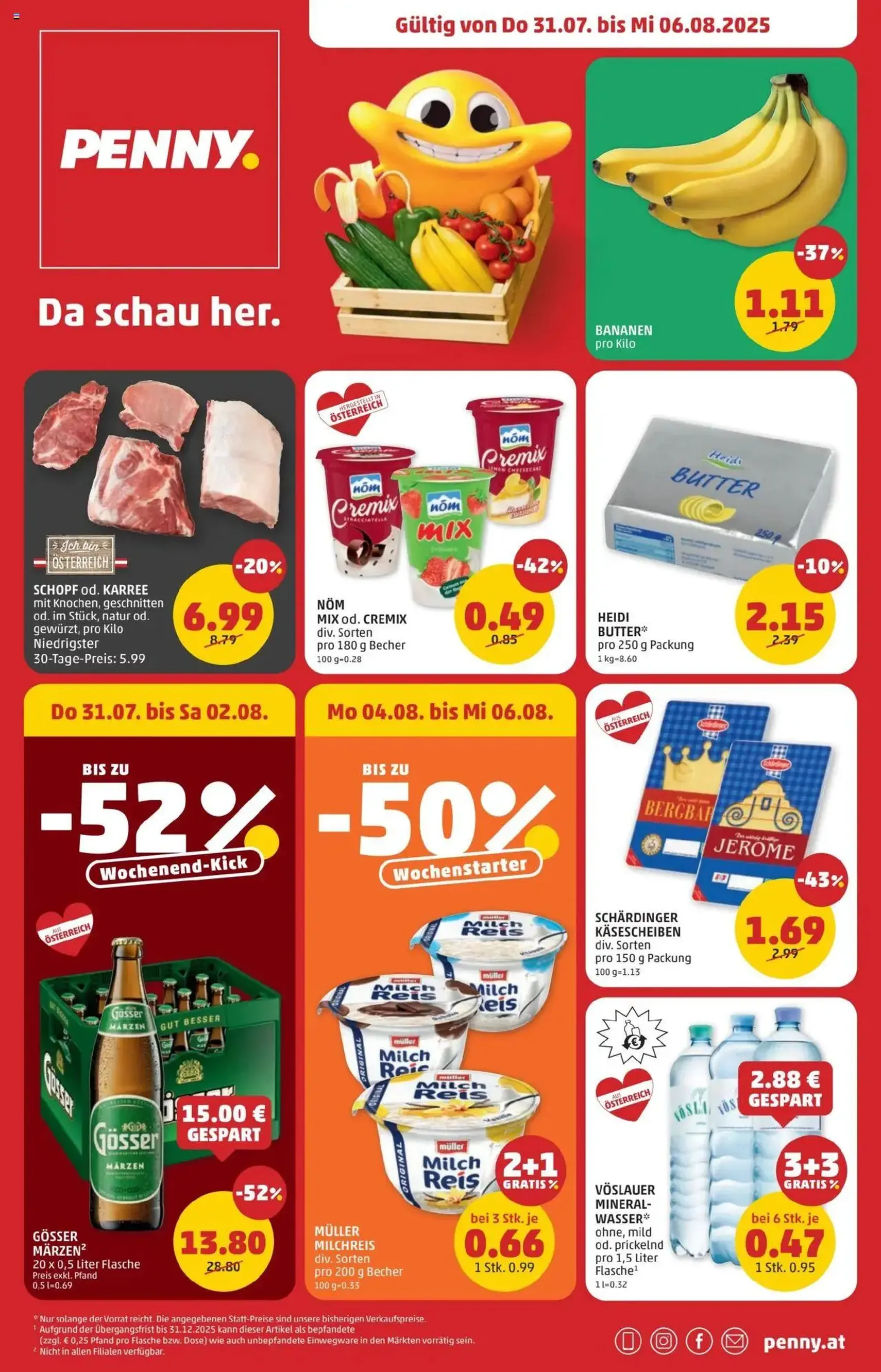 Penny Markt Flugblatt - Gültiger Prospekt ab 31.07.2025, Seite 1 von insgesamt 24