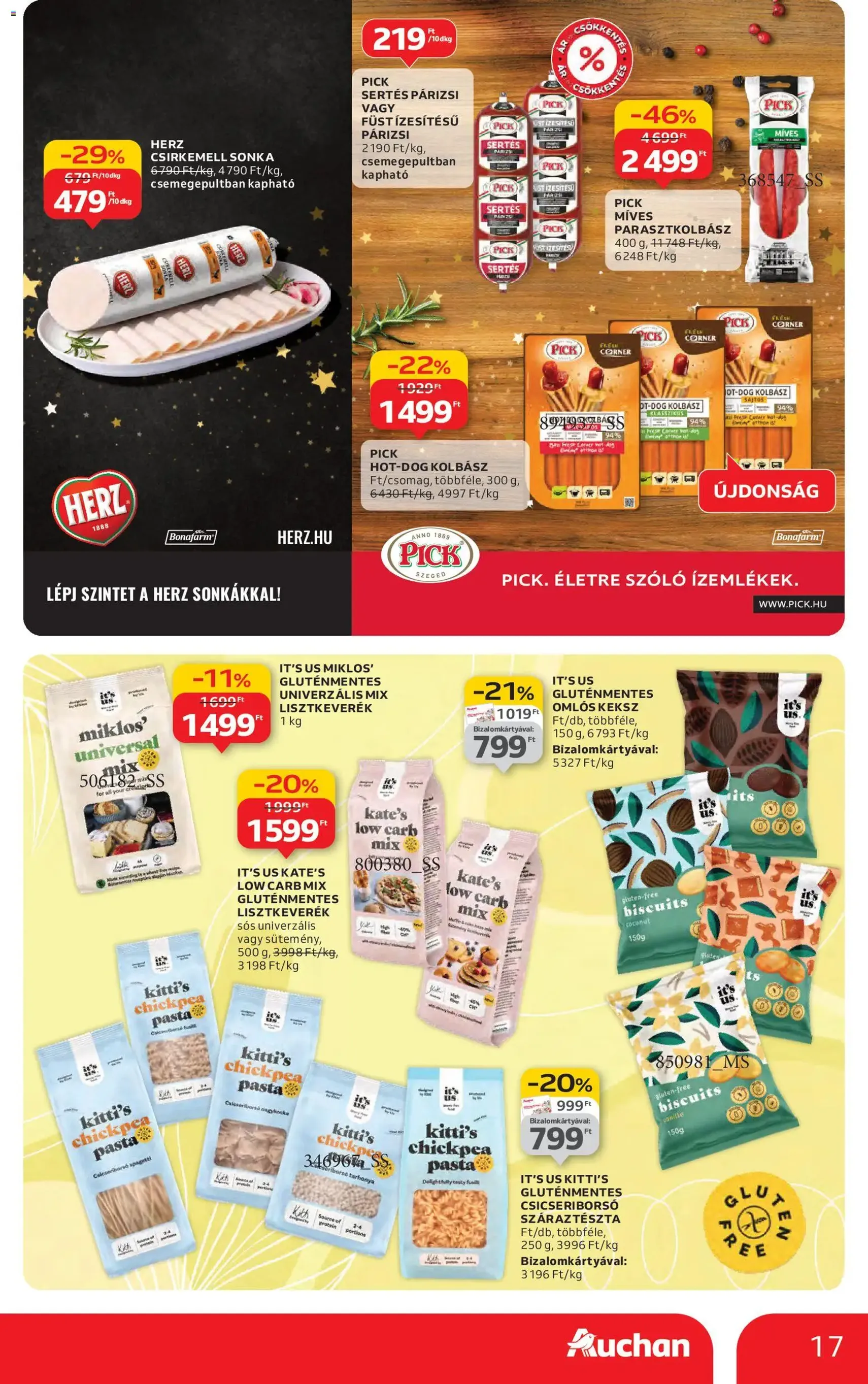 Auchan Akciós újság - 2025.12.11. érvényes szórólap 17 oldal 76 oldalból