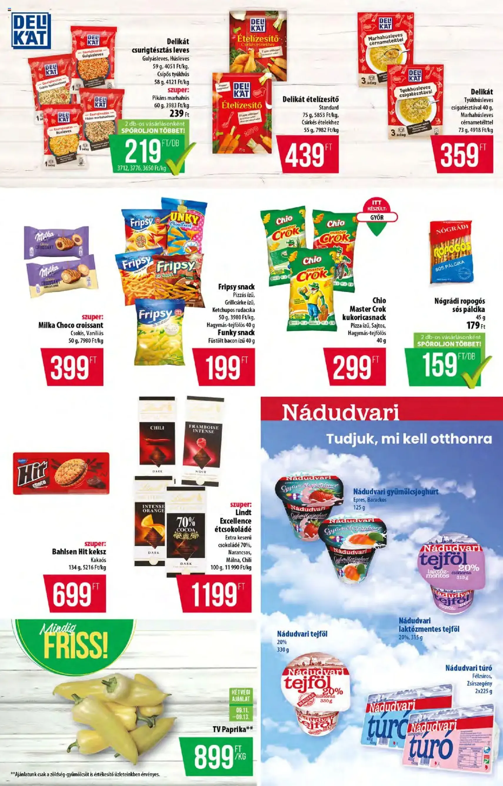 COOP Akciós újság - 2025.09.11. érvényes szórólap 9 oldal 12 oldalból COOP Akciós újság - 2025.09.11. érvényes szórólap 9 oldal 12 oldalból