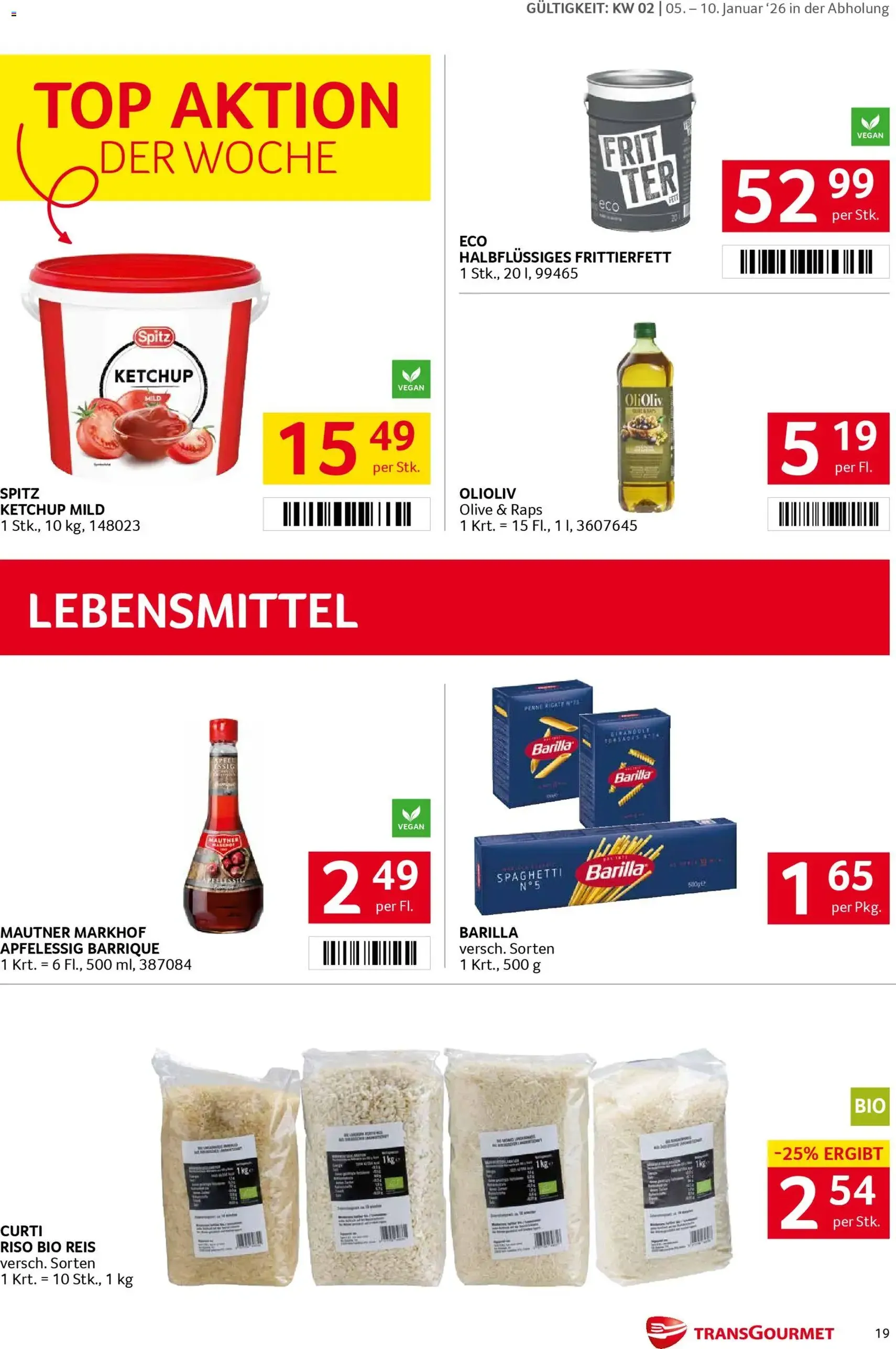 Transgourmet Flugblatt - Gültiger Prospekt ab 05.01.2026, Seite 18 von insgesamt 35