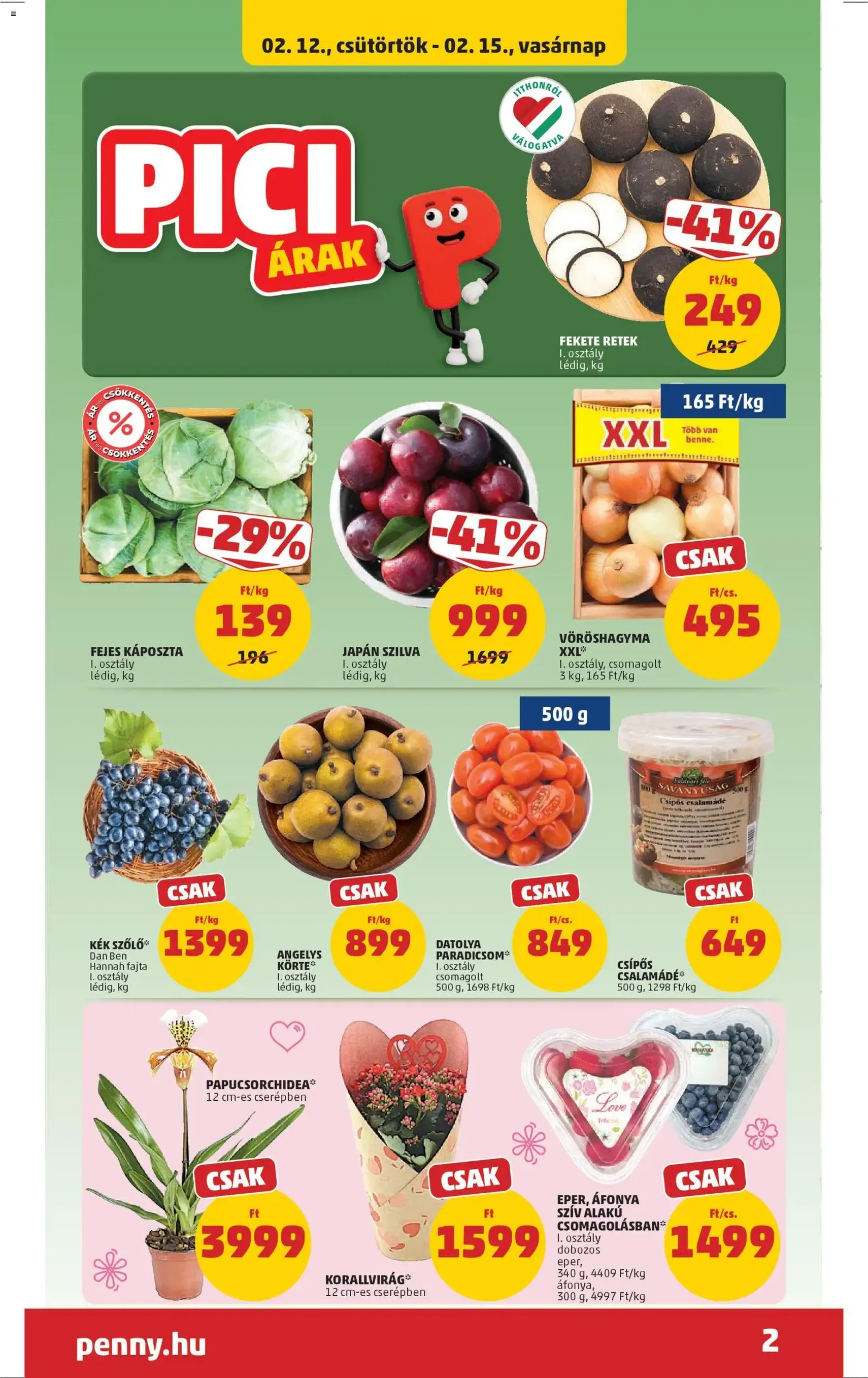 PENNY Akciós újság - 2026.02.12. érvényes szórólap 2 oldal 42 oldalból