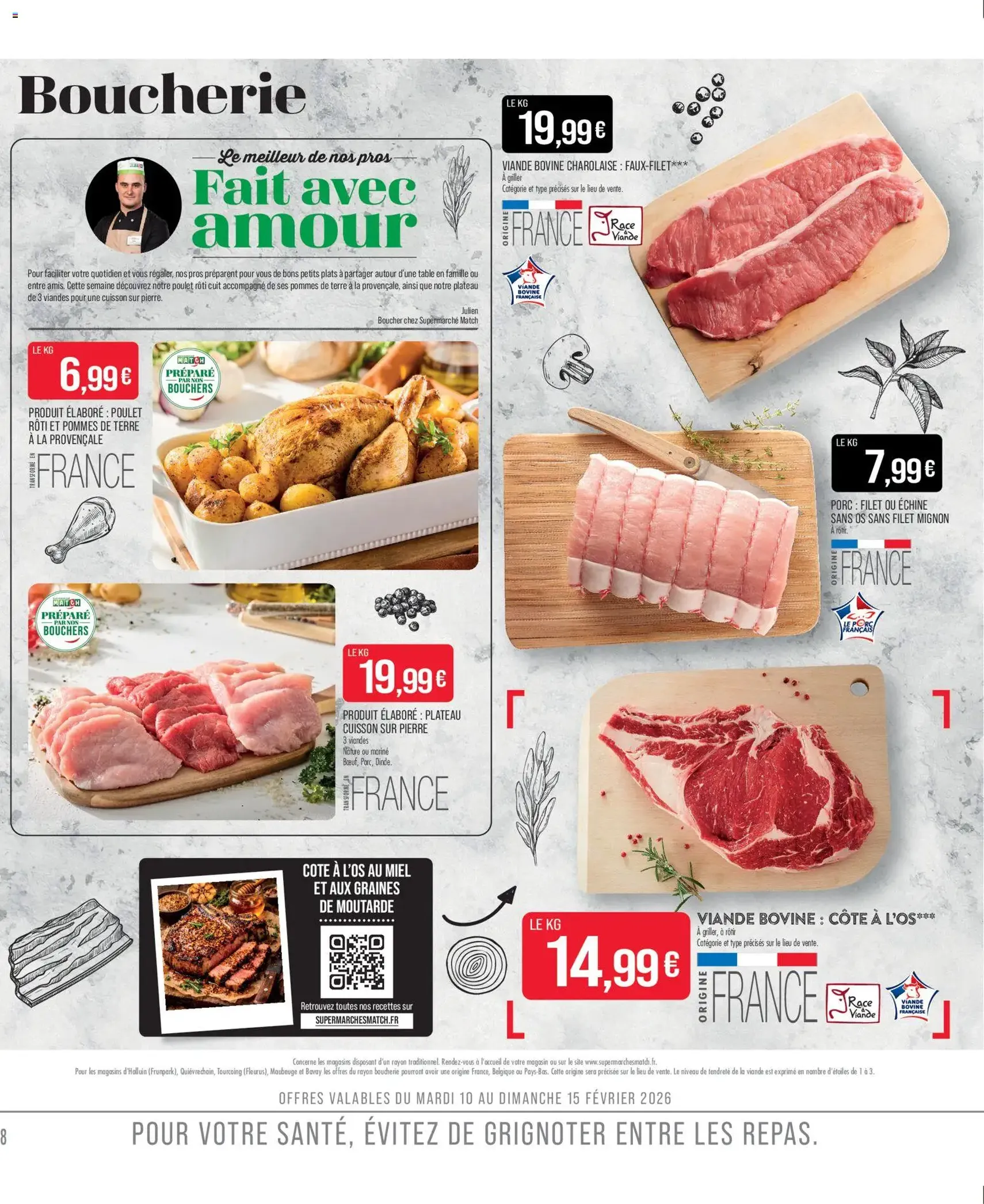Match Supermarché catalogue - brochure valable à partir du 10/02/2026, page 8 sur 22