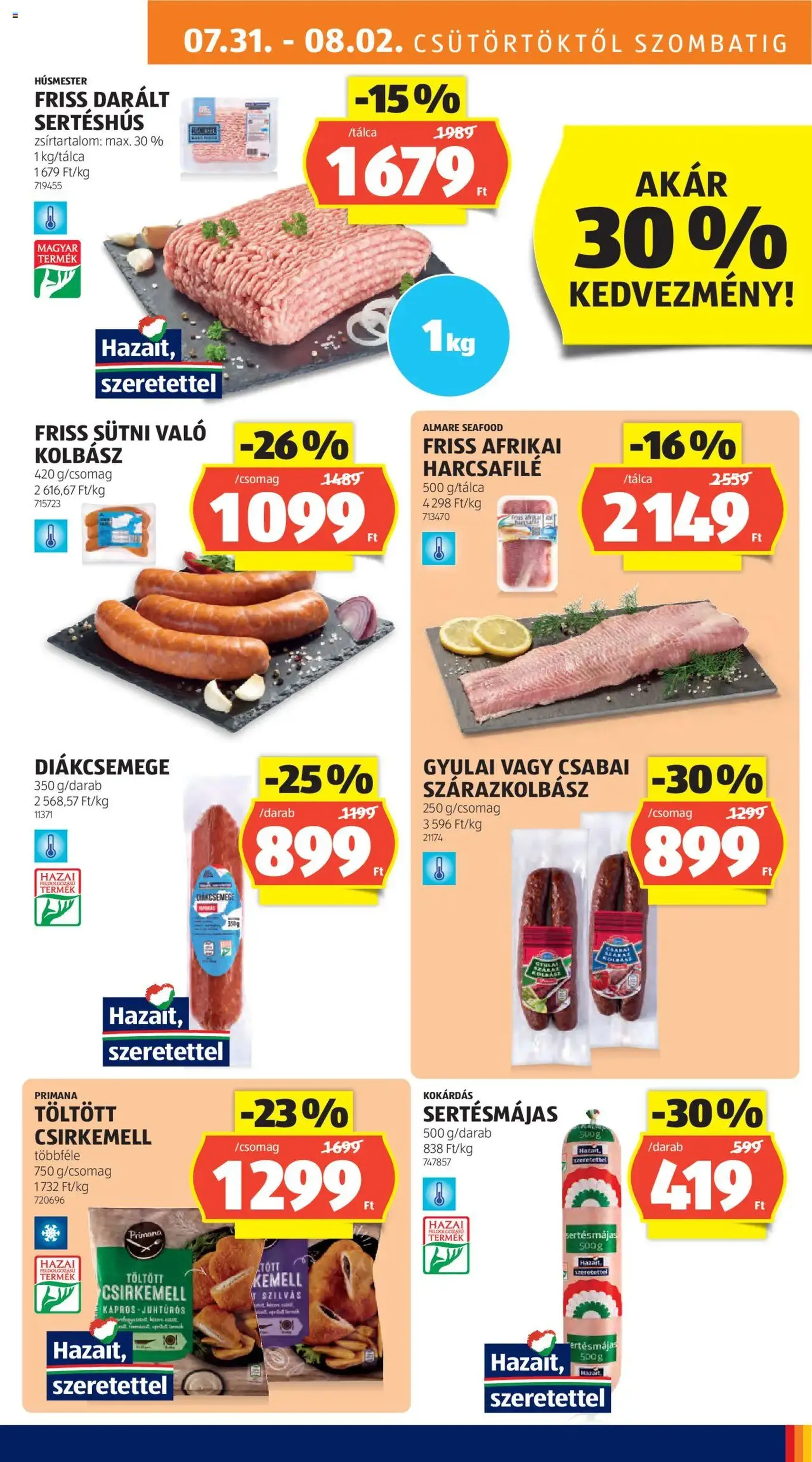 Aldi Akciós újság - 2025.07.31. érvényes szórólap 9 oldal 54 oldalból Aldi Akciós újság - 2025.07.31. érvényes szórólap 9 oldal 54 oldalból