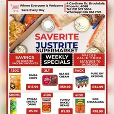 Saverite Specials - Flyer preview valid from 29/12/2025