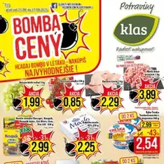 Klas leták - náhľad letáku platný od 25.08.2025