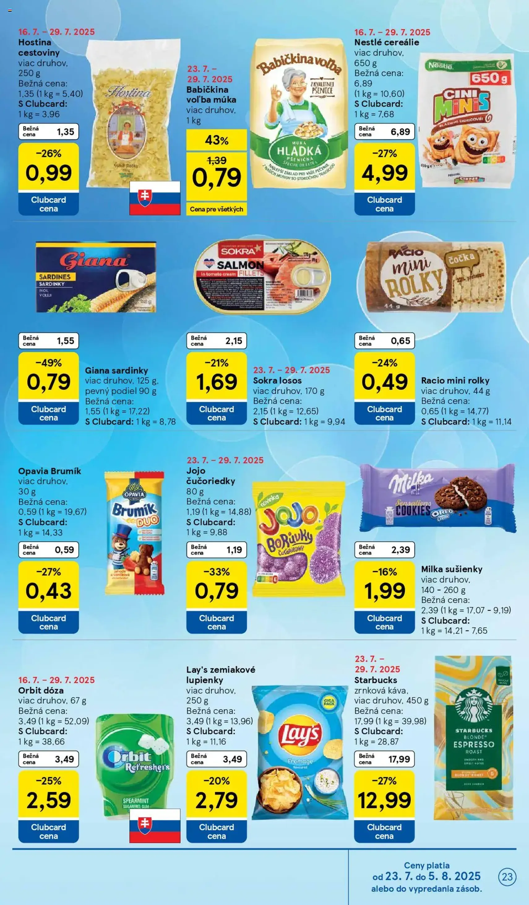 Tesco Hypermarket - leták - platný leták od 23.07.2025 strana 23 z 37 Tesco Hypermarket - leták - platný leták od 23.07.2025 strana 23 z 37