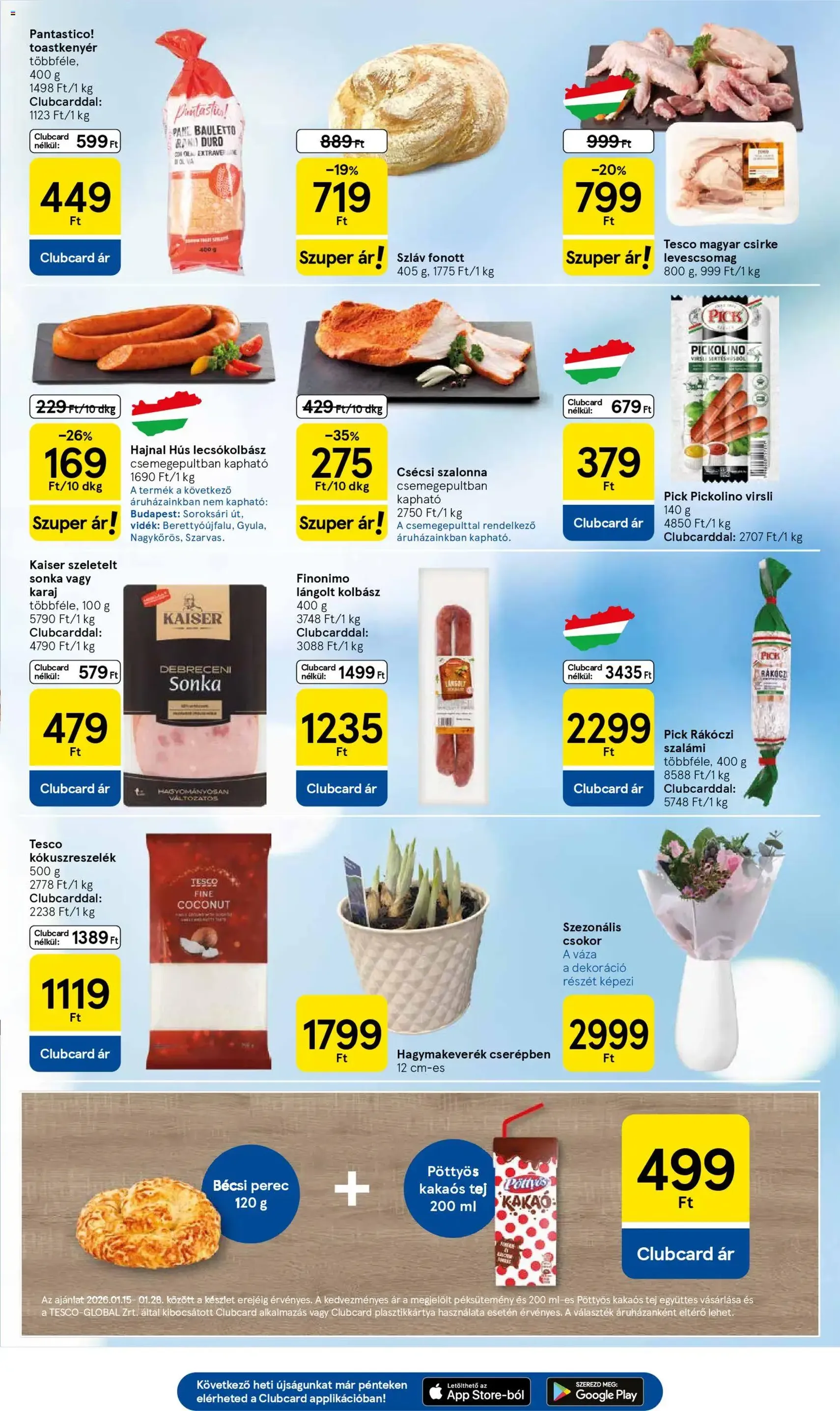 Tesco Hipermarket - Akciós újság - 2026.01.22. érvényes szórólap 3 oldal 28 oldalból
