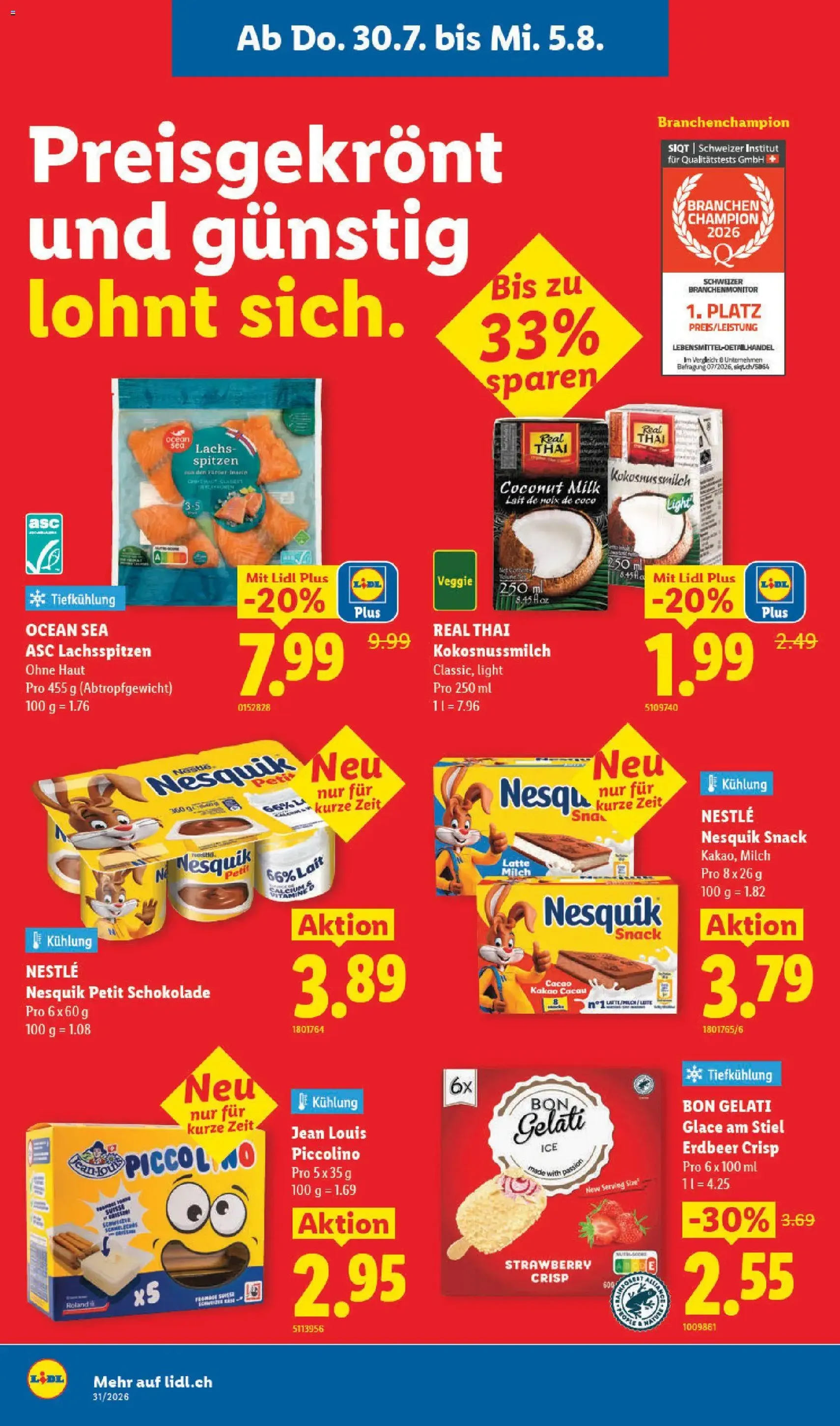 Lidl aktionen - Gültiger Prospekt ab 30.07.2026, Seite 8 von insgesamt 34