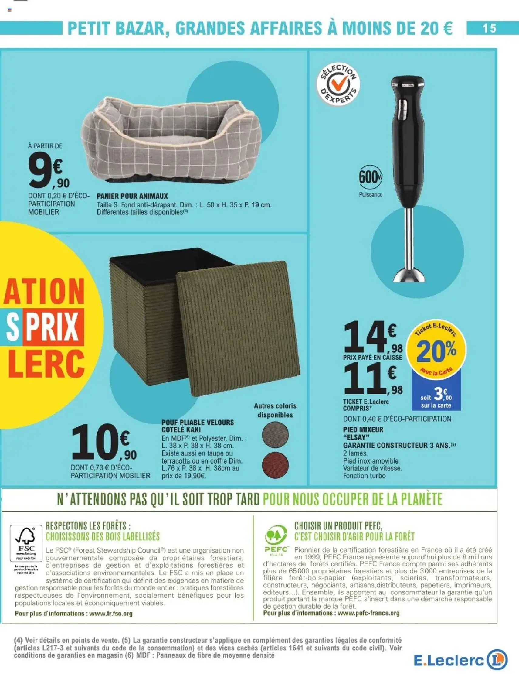 E.Leclerc catalogue semaine 37 - brochure valable à partir du 09/09/2025, page 15 sur 16 E.Leclerc catalogue semaine 37 - brochure valable à partir du 09/09/2025, page 15 sur 16