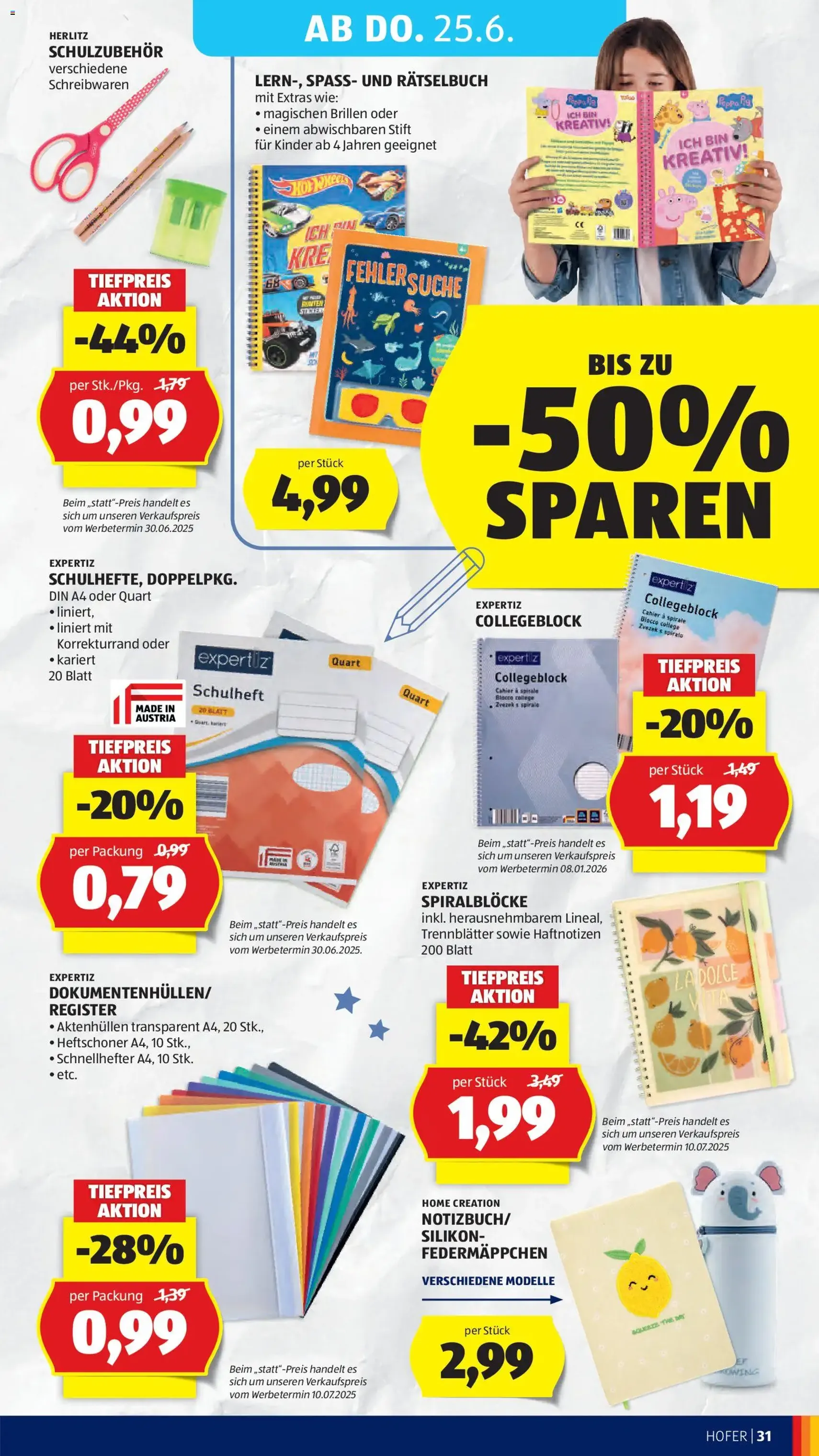 Hofer Flugblatt - Gültiger Prospekt ab 19.06.2026, Seite 37 von insgesamt 46