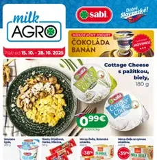 Milk Agro leták - náhľad letáku platný od 15.10.2025