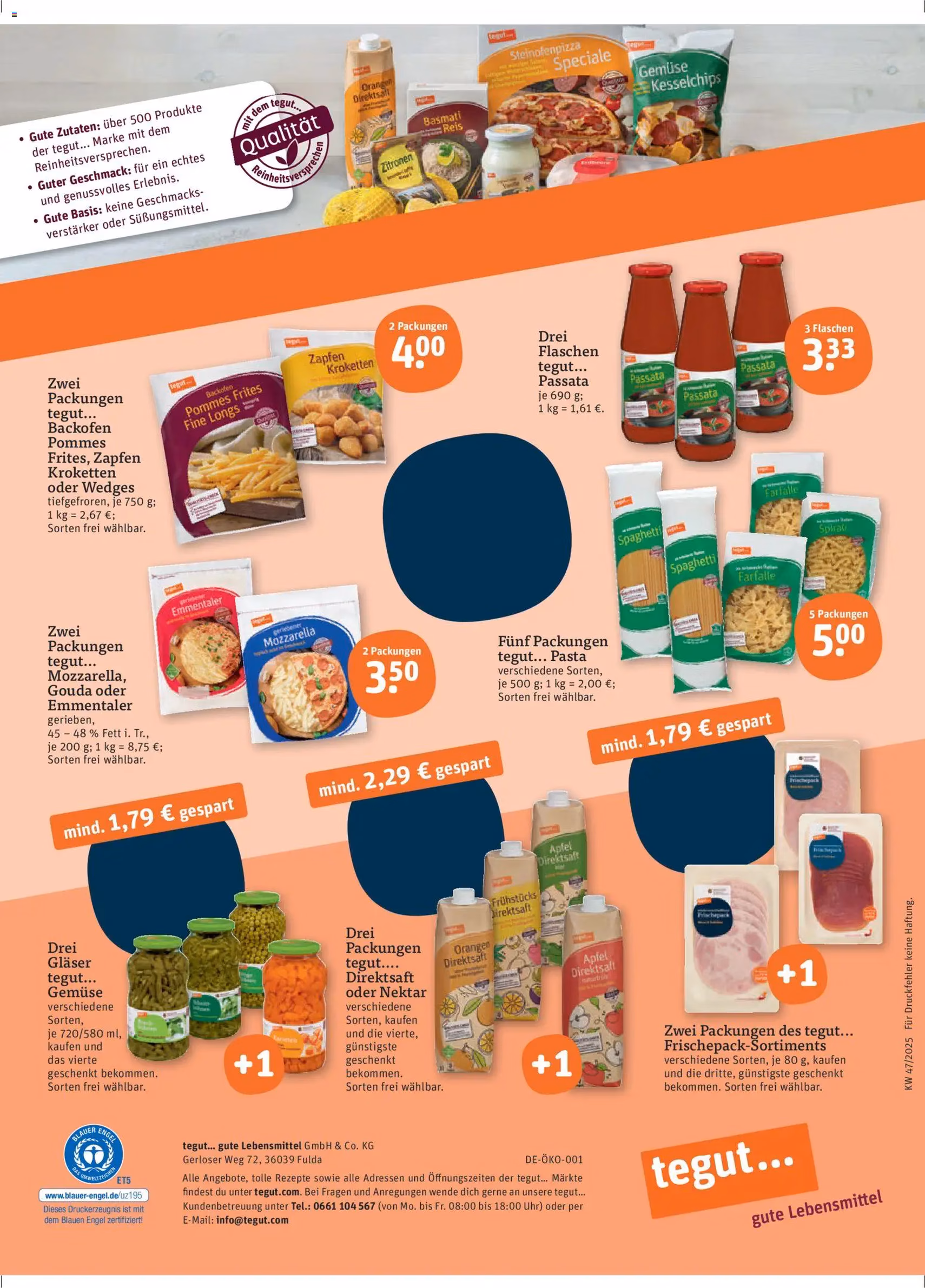 Tegut Prospekt - Gültiger Prospekt ab 17.11.2025, Seite 25 von insgesamt 25